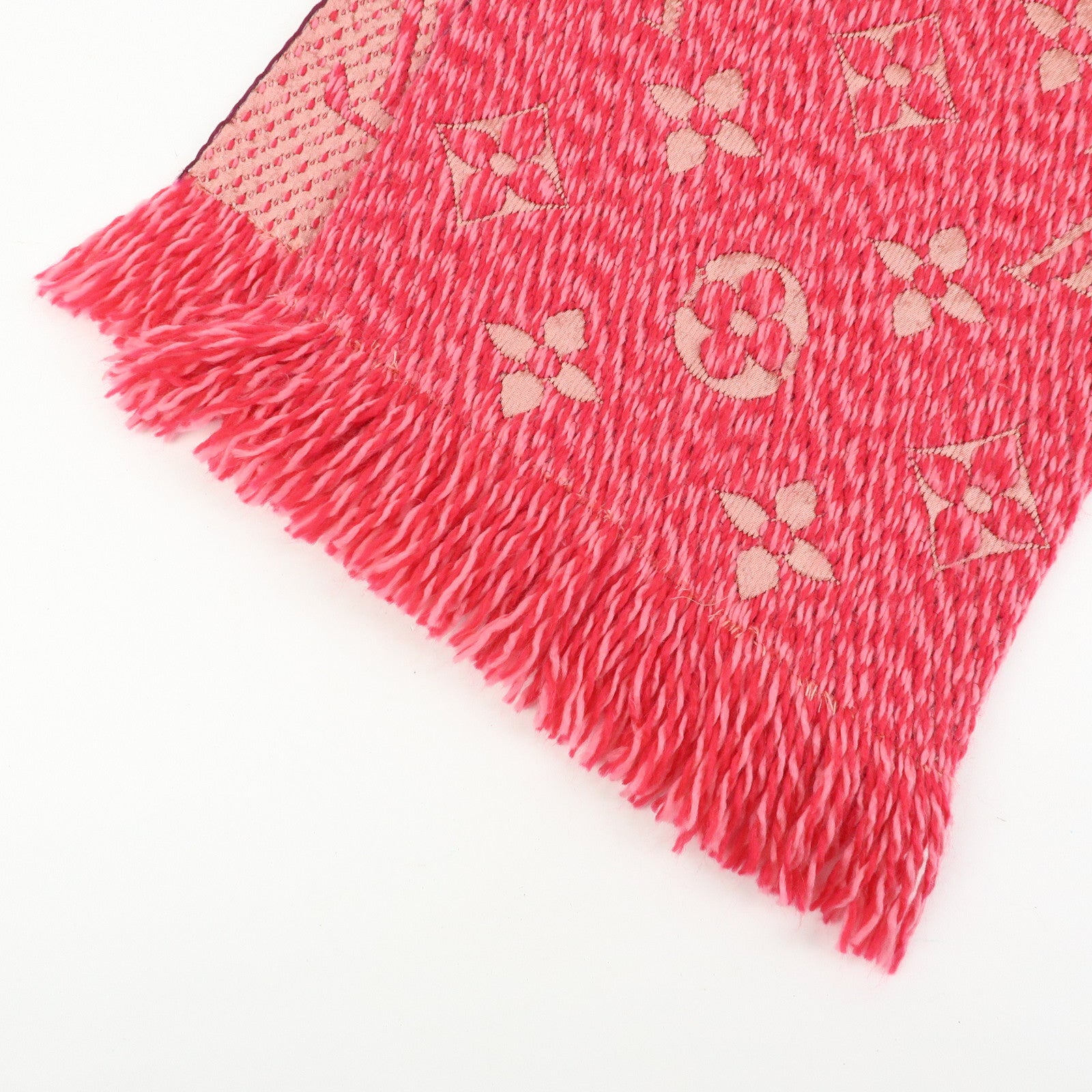Louis Vuitton Monogram Wool Silk Scarf Echarpe Logomania M78706