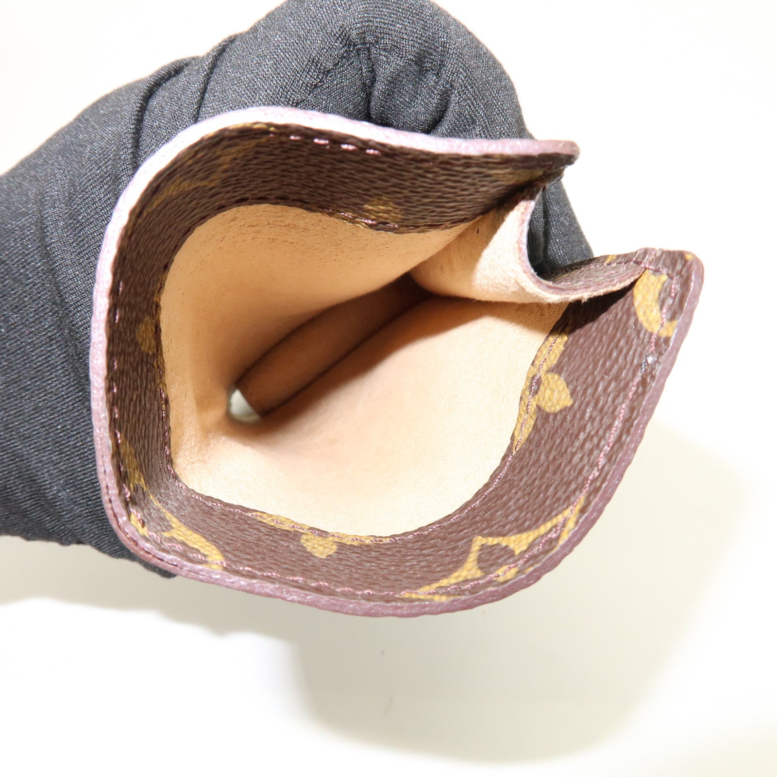 Louis Vuitton Monogram Leather Set of 3 Glasses Case Brown M62962