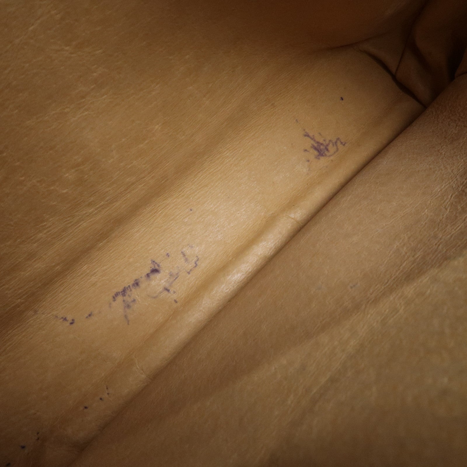 LOEWE Leather 2Way Bag Hand Bag Shoulder Bag Dark Navy