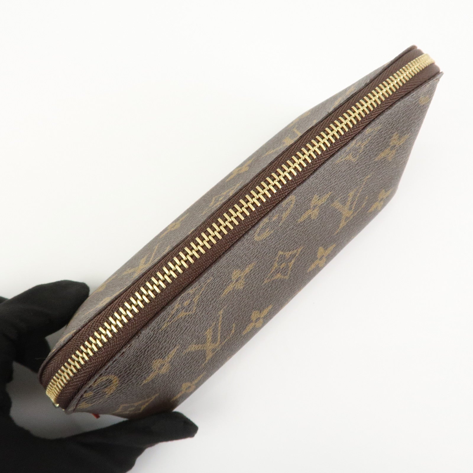 Louis Vuitton Monogram Pochette Cosmetic Pouch Brown M47515