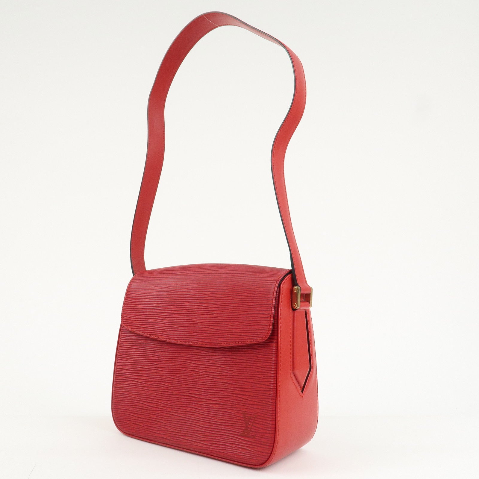 Louis Vuitton Epi Leather Buci Shoulder Bag Castilian Red M52207 Used