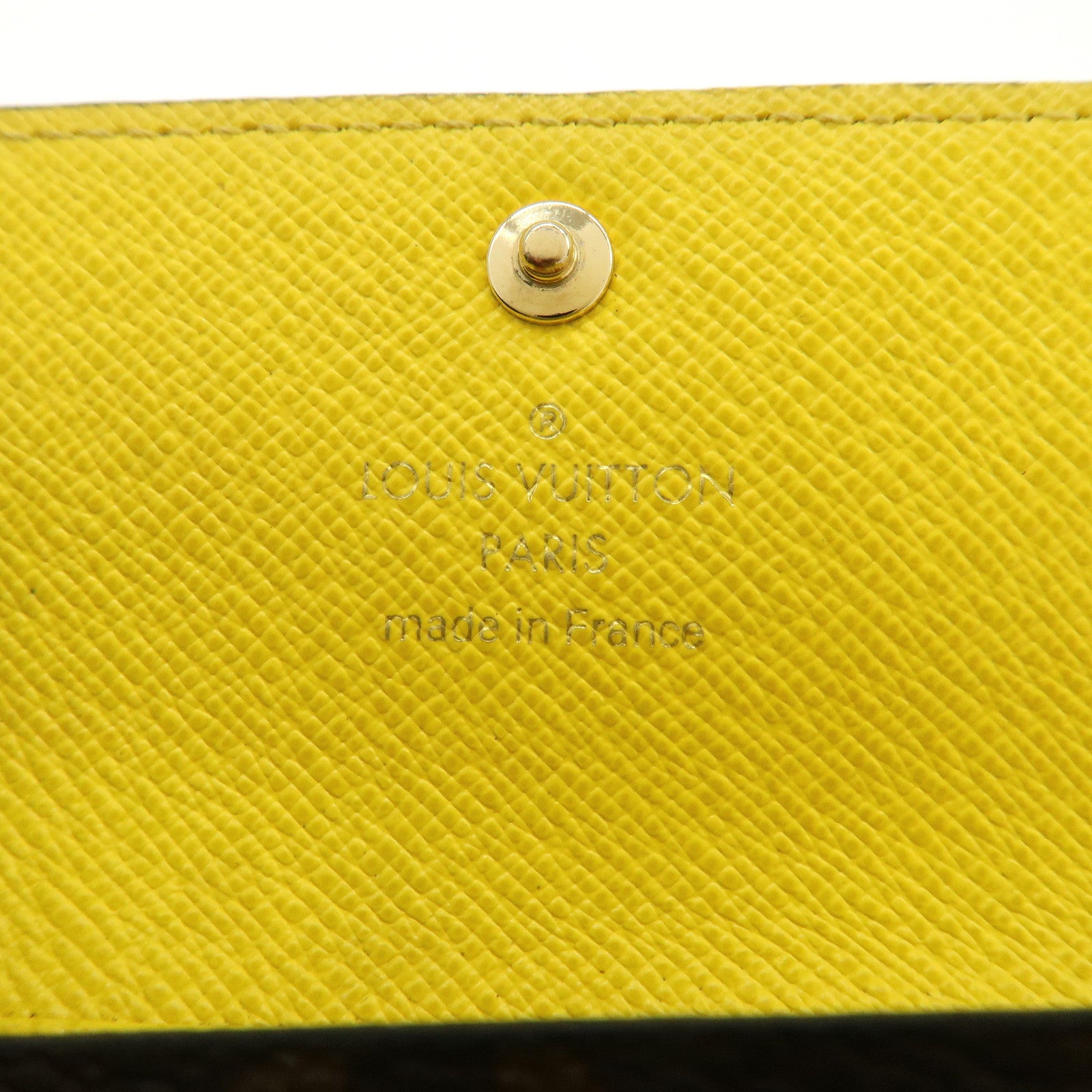 Louis Vuitton Monogram Multicles 4 Key Rings Key Case Jaune M81938