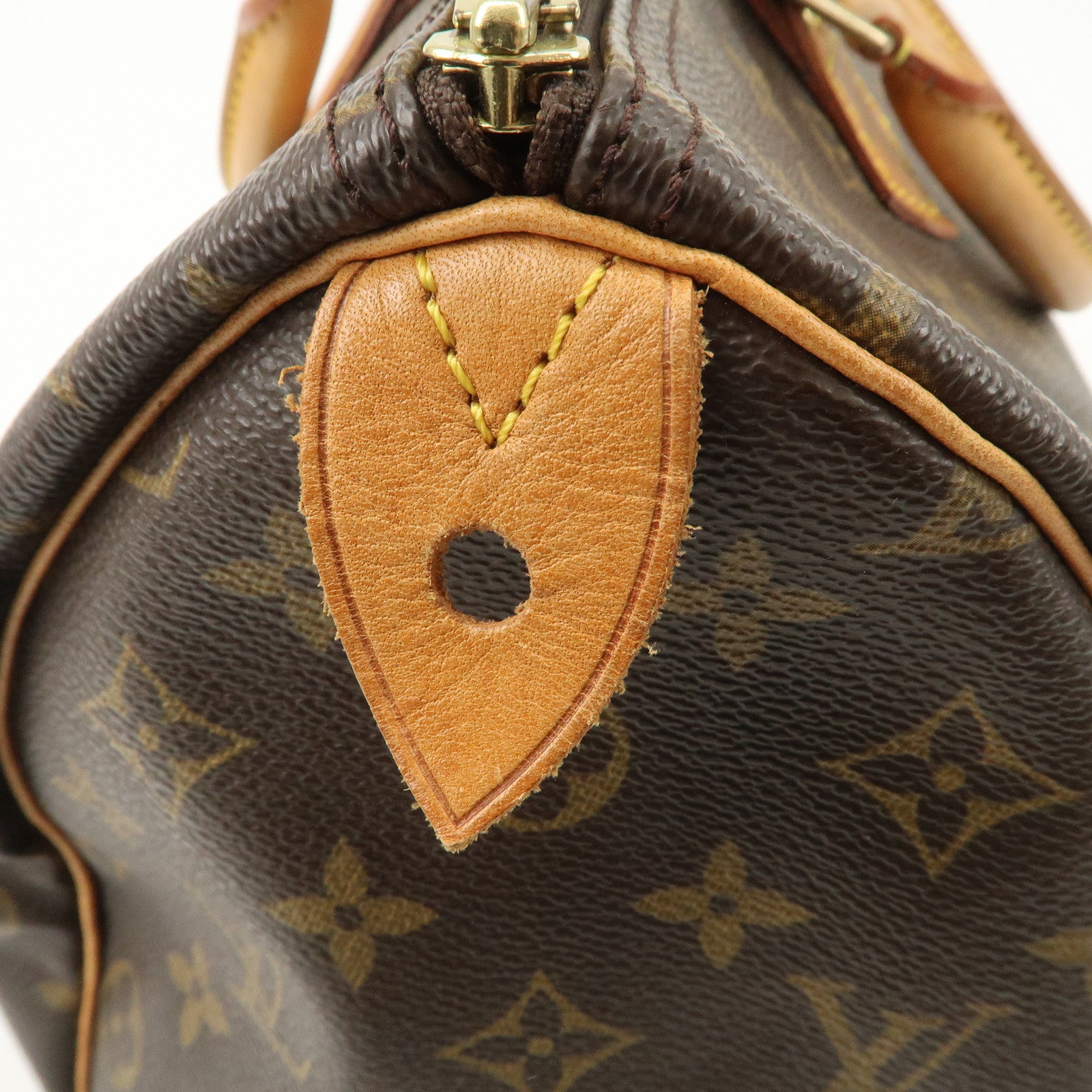 Louis Vuitton Monogram Speedy 35 Boston Bag Brown M41524