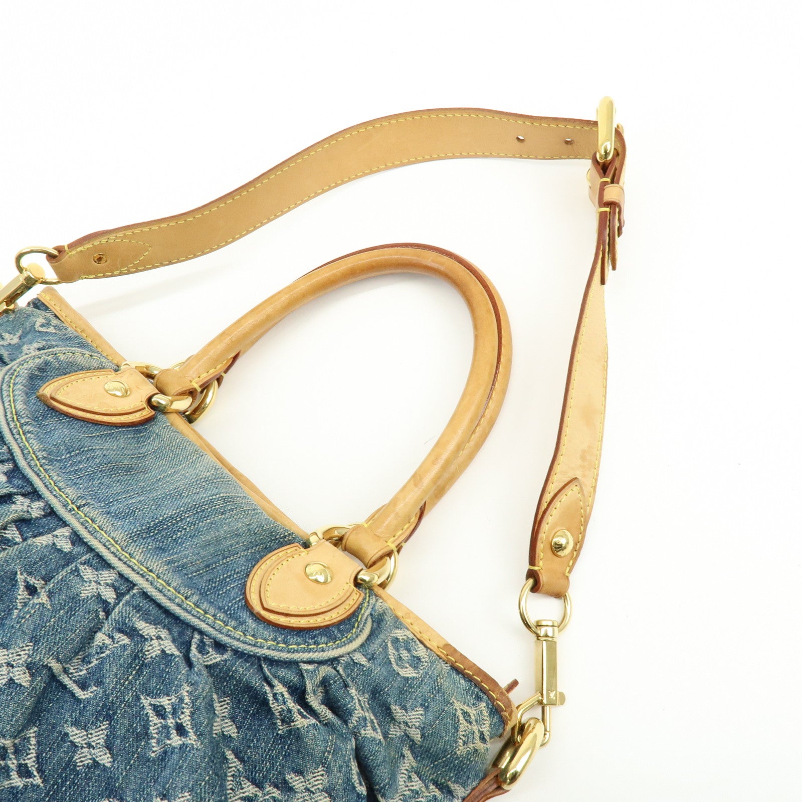 Louis Vuitton Monogram Denim Neo Cabby MM 2Way Bag M95349