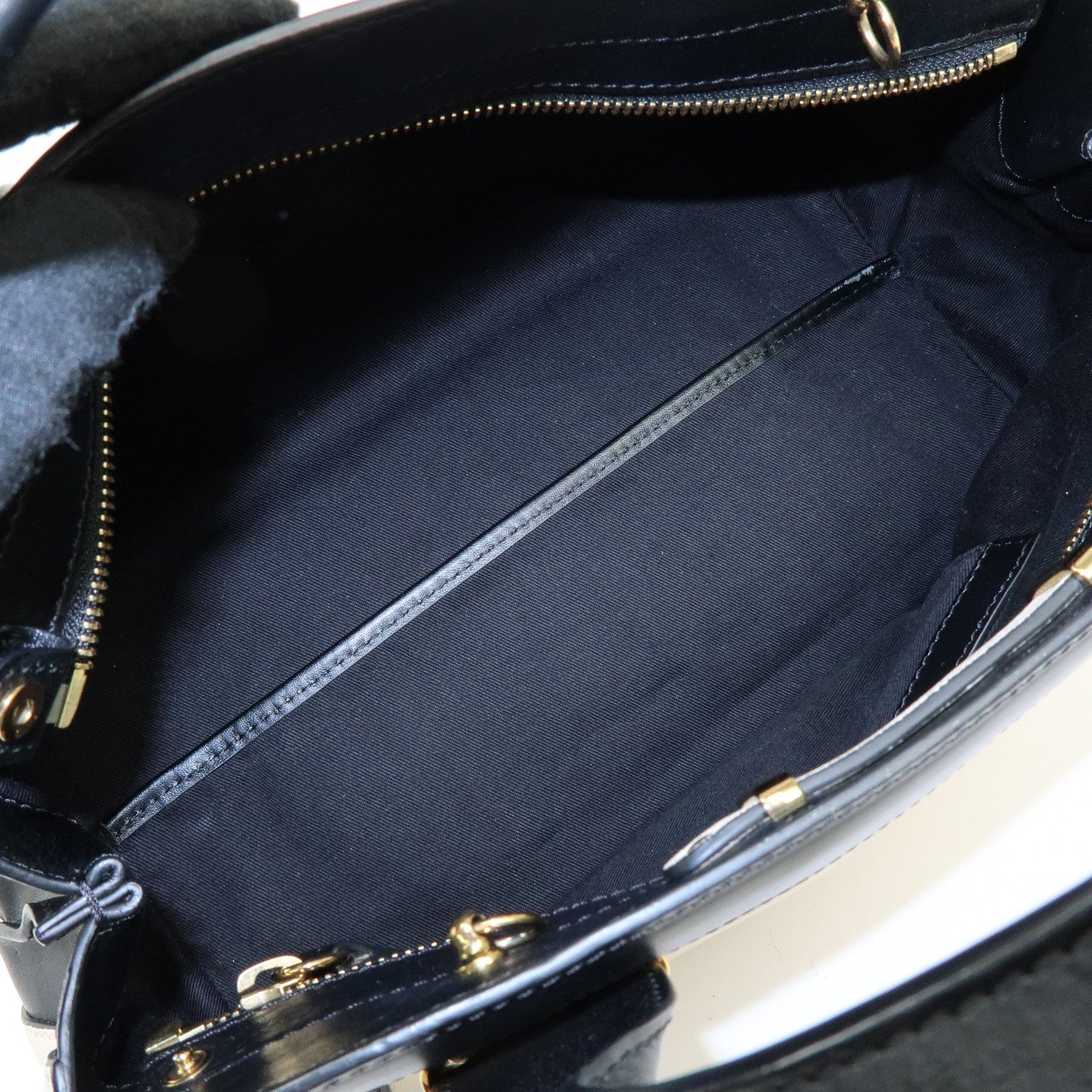 Chloe Leather Alice Mini Bag 2Way Bag Shoulder Hand Bag Black Ivory