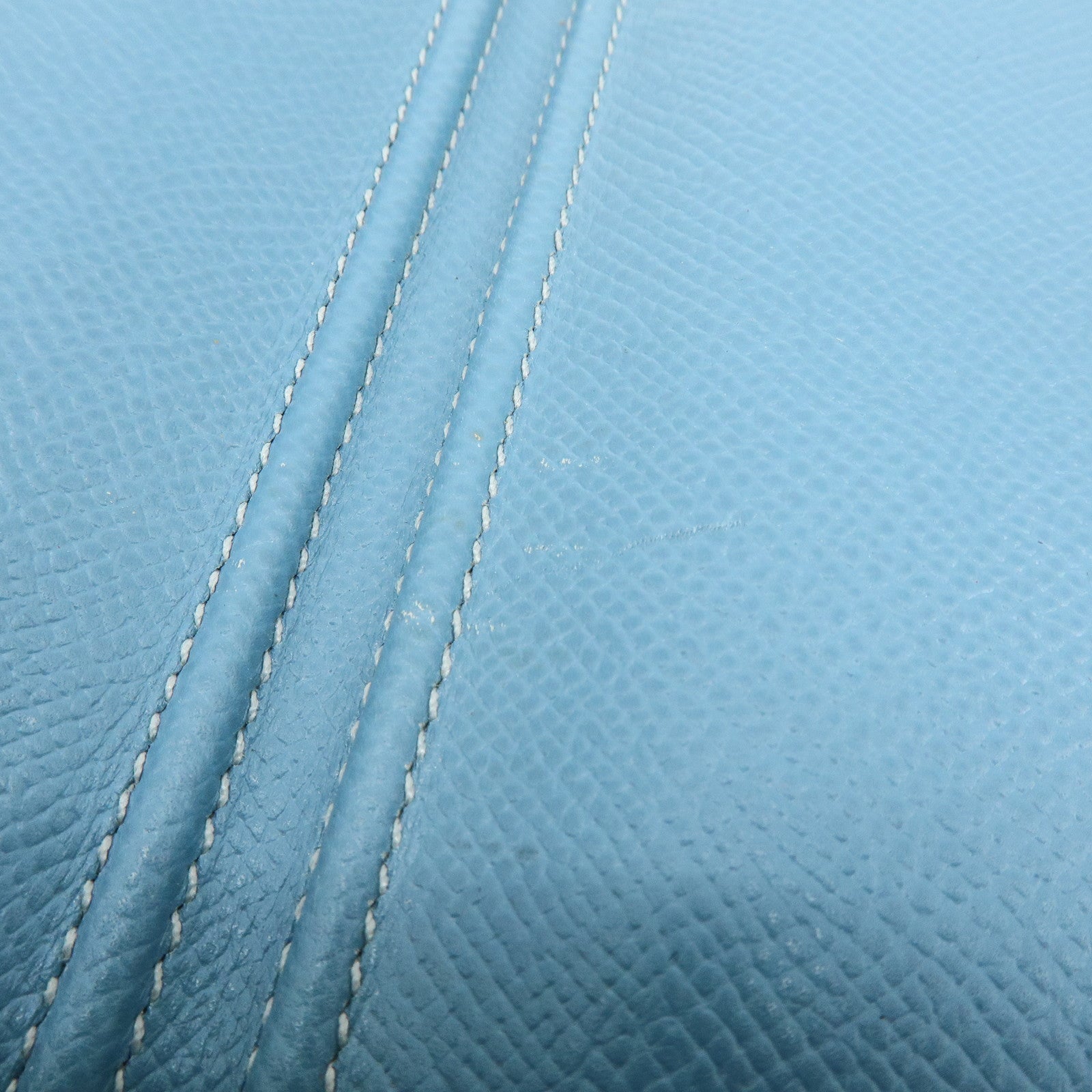 HERMES Globe Trotter Veau Epsom Planner Cover □H Stamped Blue Jean