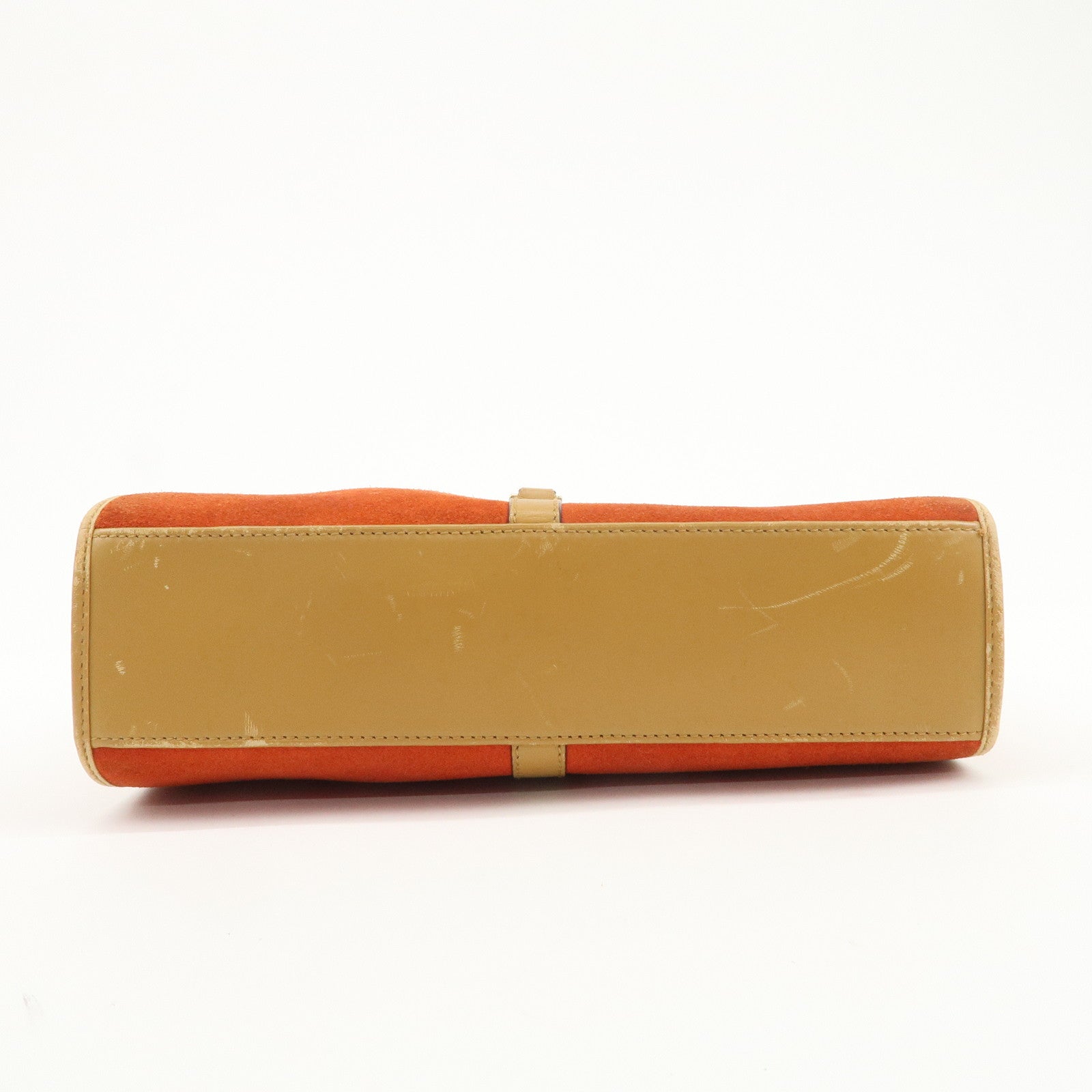 GUCCI Jackie Suede Leather Shoulder Bag Hand Bag Orange 002.1068
