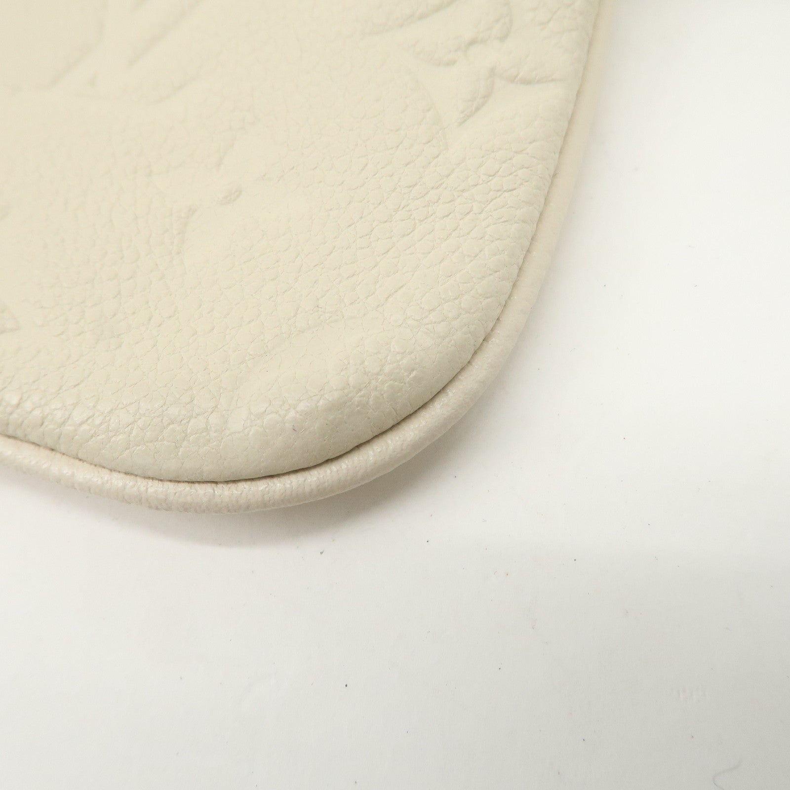 Louis Vuitton Monogram Empreinte Citadines Pouch Hand Bag Neige
