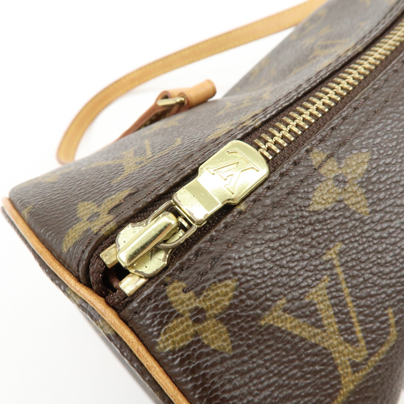Louis Vuitton Monogram Papillon 30 Hand Bag Brown M51385