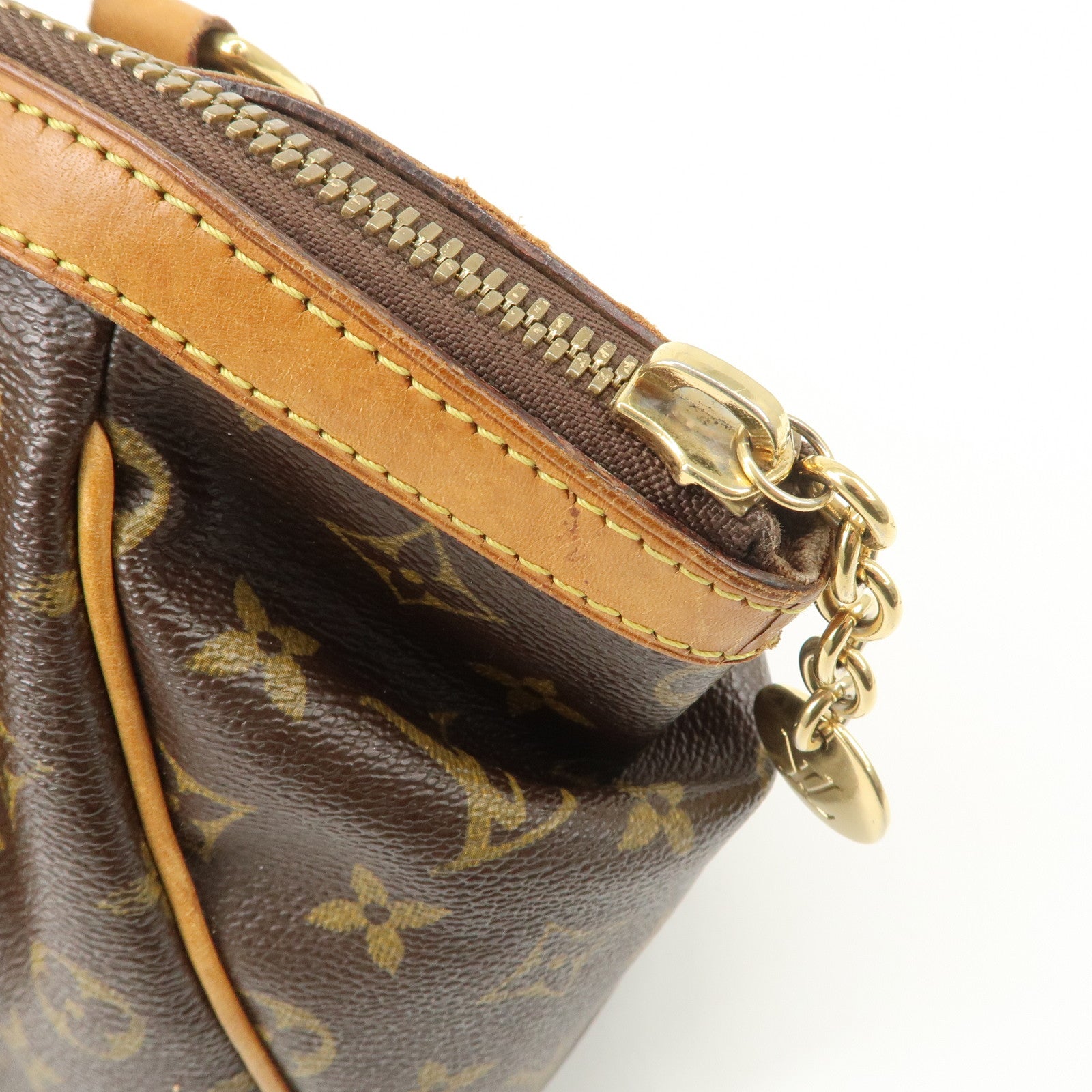 Louis Vuitton Monogram Tivoli PM Hand Bag Brown M40143 Used