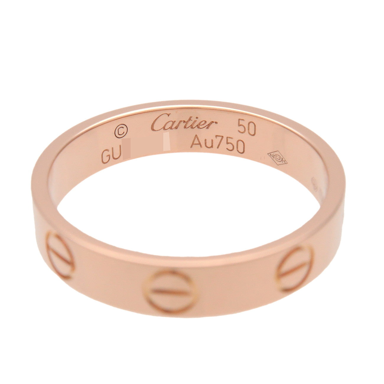 Cartier Mini Love Ring K18 750PG Rose Gold #50 US5.25 EU50 HK11.5