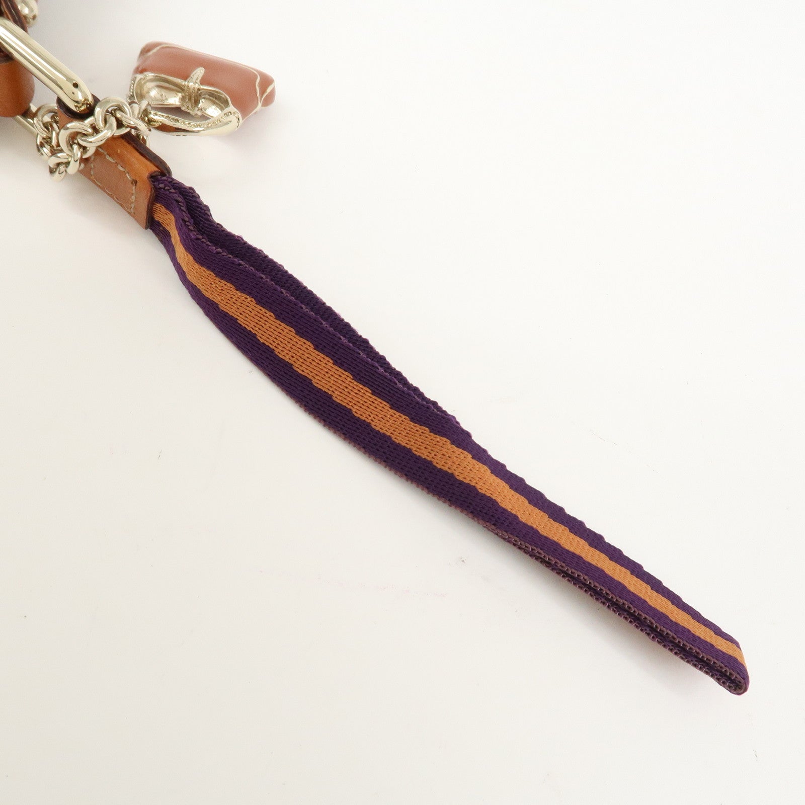 GUCCI Sherry GG Canvas Leather Pouch Cosmetic Pouch Brown 152507