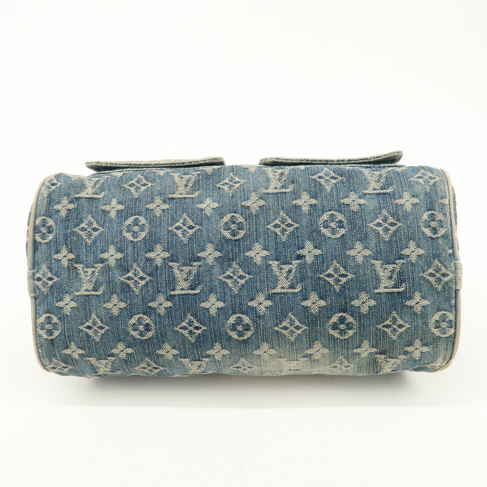 Louis Vuitton Monogram Denim Neo Speedy Boston Bag Blue M95019