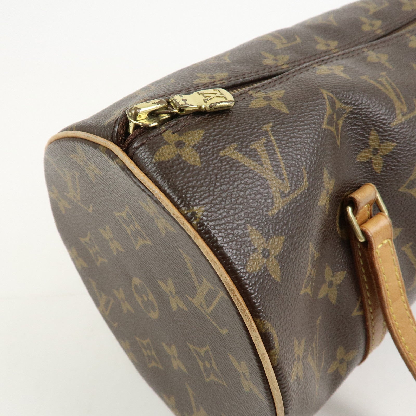 Louis Vuitton Monogram Papillon 30 Old Style Hand Bag Brown M51365