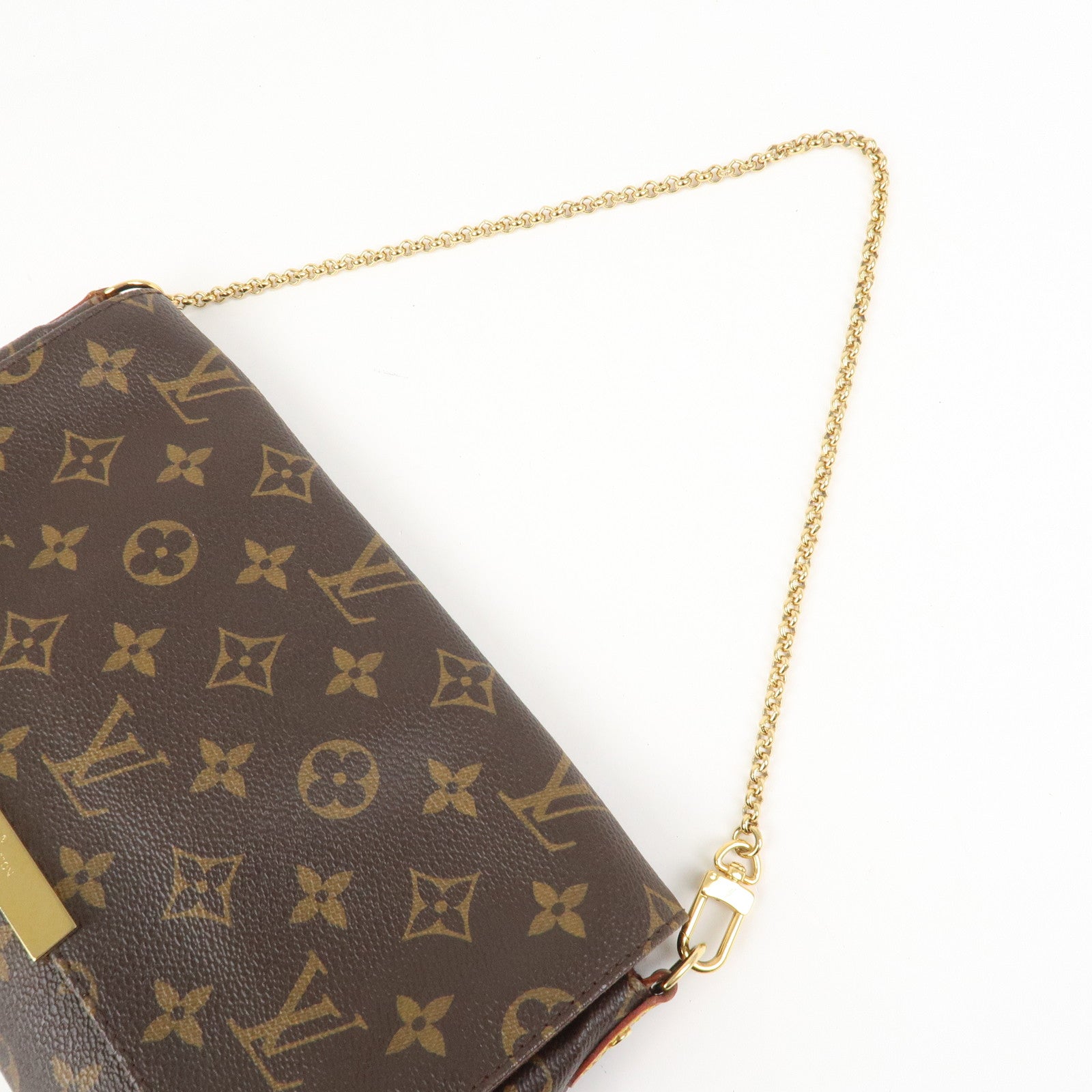 Louis Vuitton Monogram Favorite MM Shoulder Bag Brown M40718