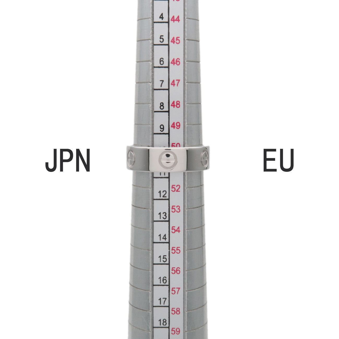 Cartier Love Ring K18 750WG White Gold #51 US5.5 EU51 HK12