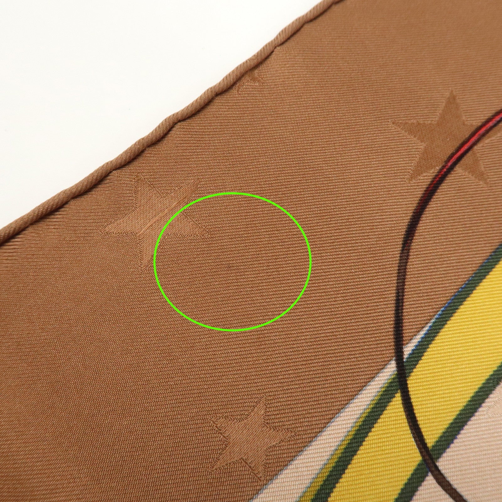 HERMES Carre 90 Silk 100% Scarf EN PISTE Brown