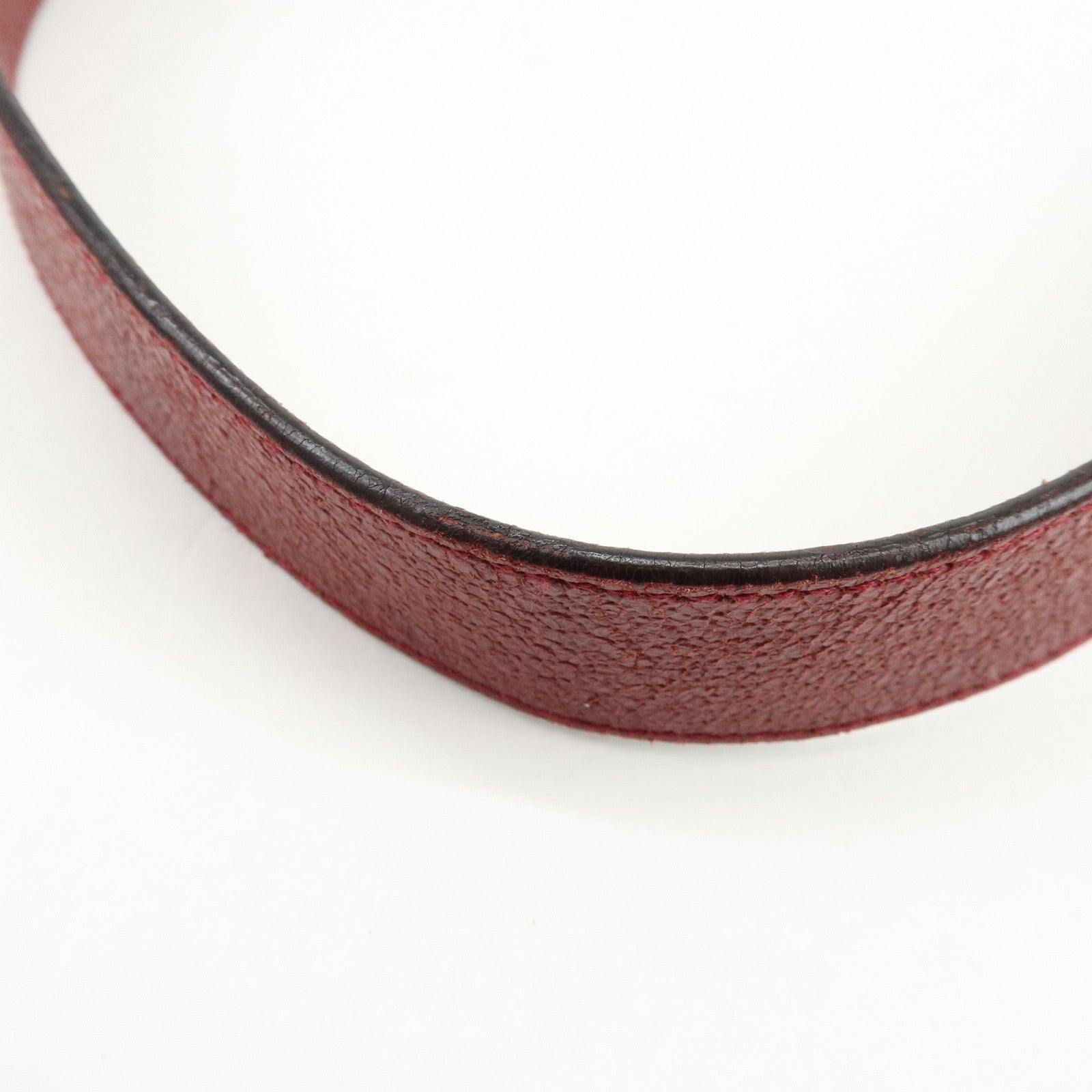 GUCCI GG Canvas Leather Shoulder Bag Crossbody Bag Beige Burgundy