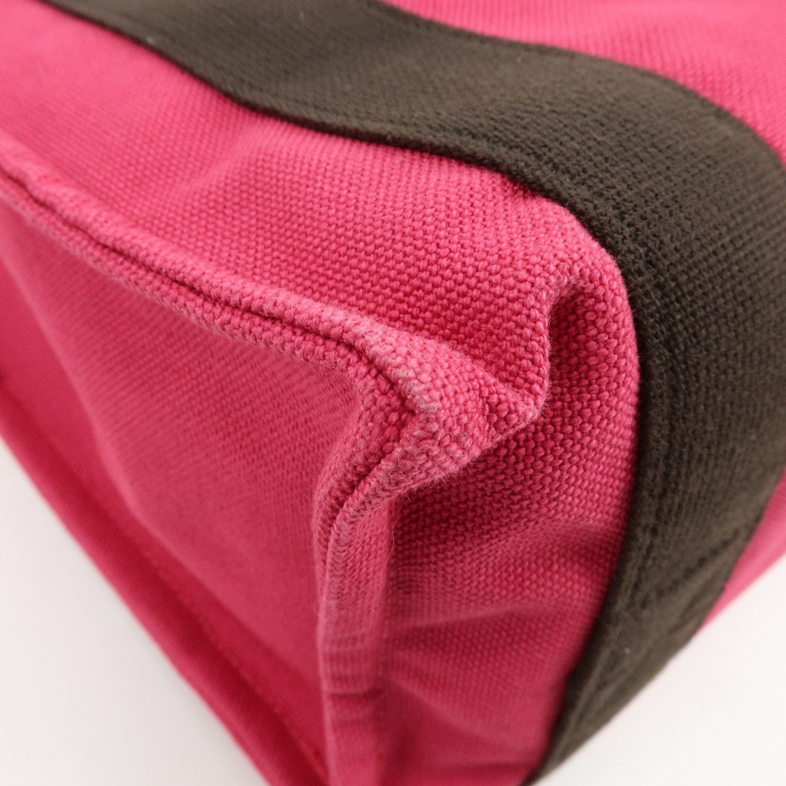 HERMES Sac de Plage Nomade PM Canvas Tote Bag Pink Brown