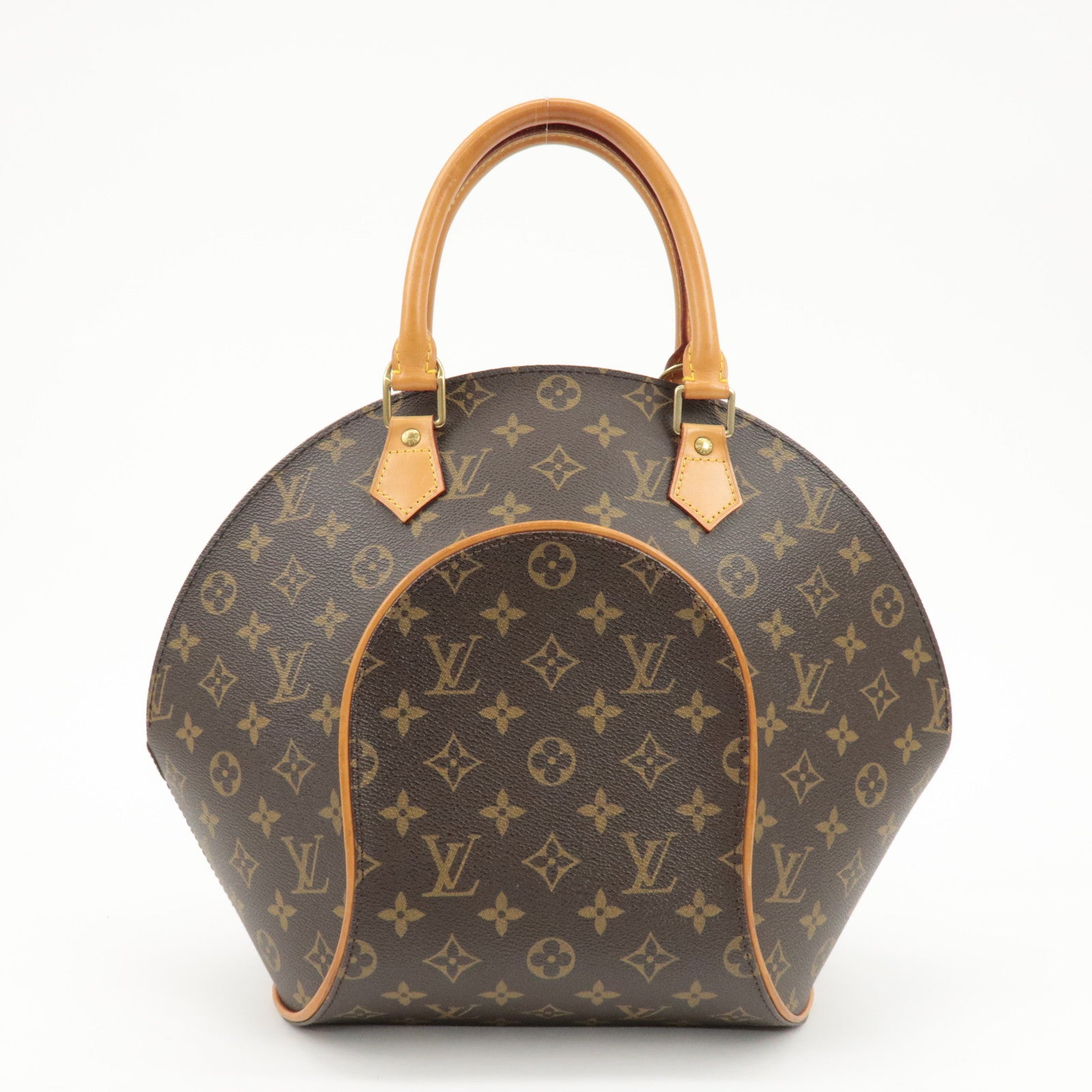 Louis Vuitton Monogram Ellipse MM Hand Bag Brown M51126 Used
