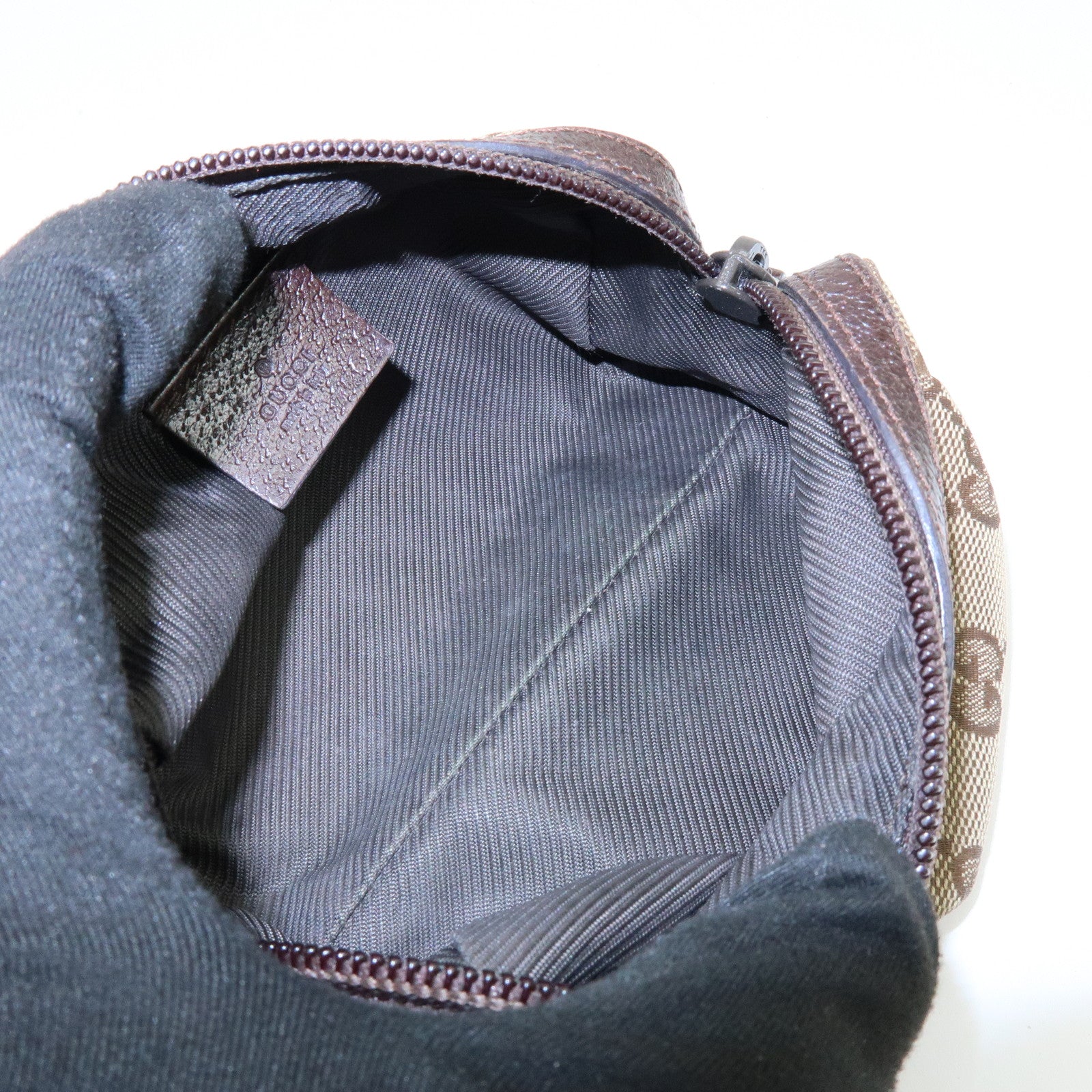 GUCCI PRADA MIUMIU Set of 3 Canvas Leather Pouch 29596/5N1681