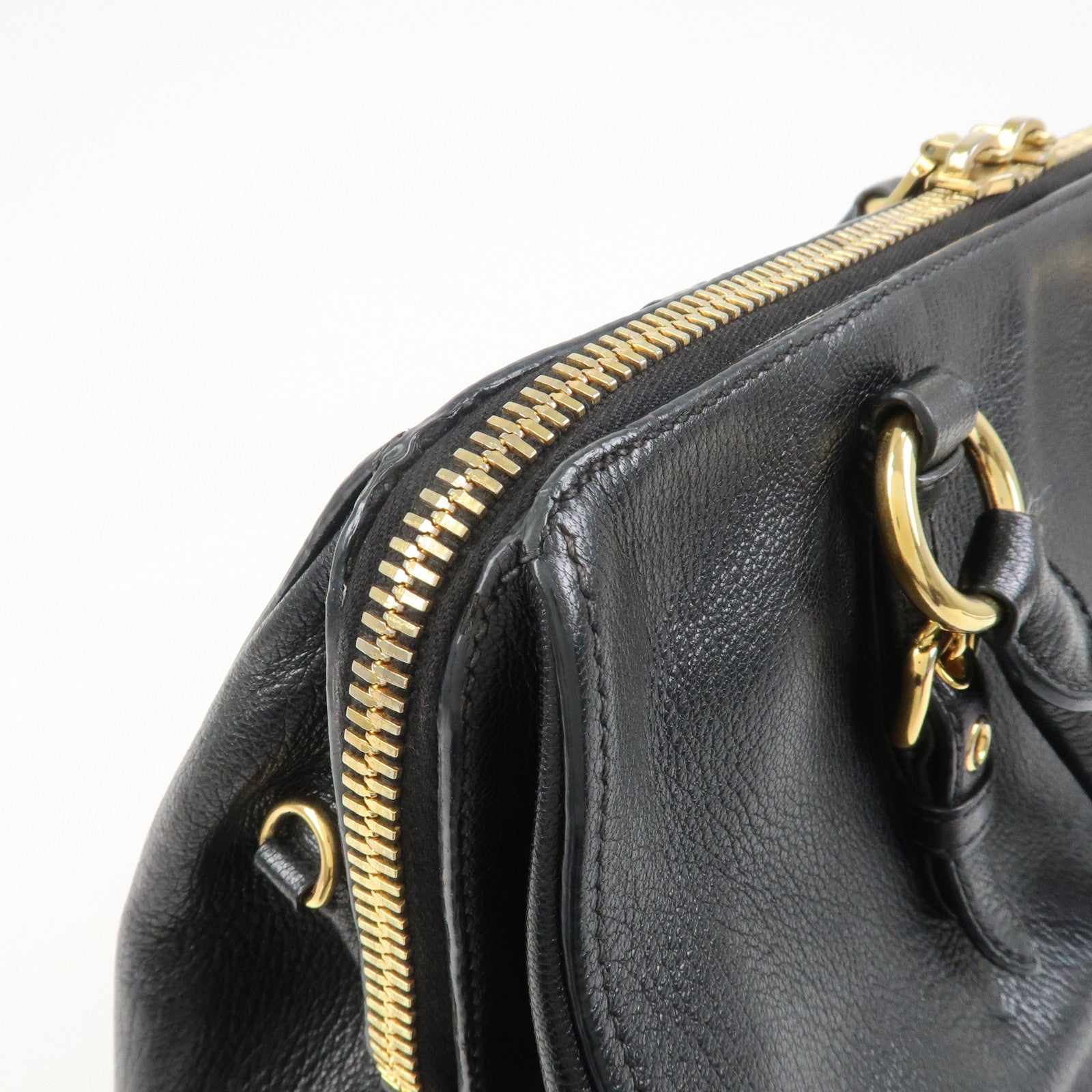 MIU MIU MADRAS 2Way Bag Hand Bag Shoulder Bag RL0058