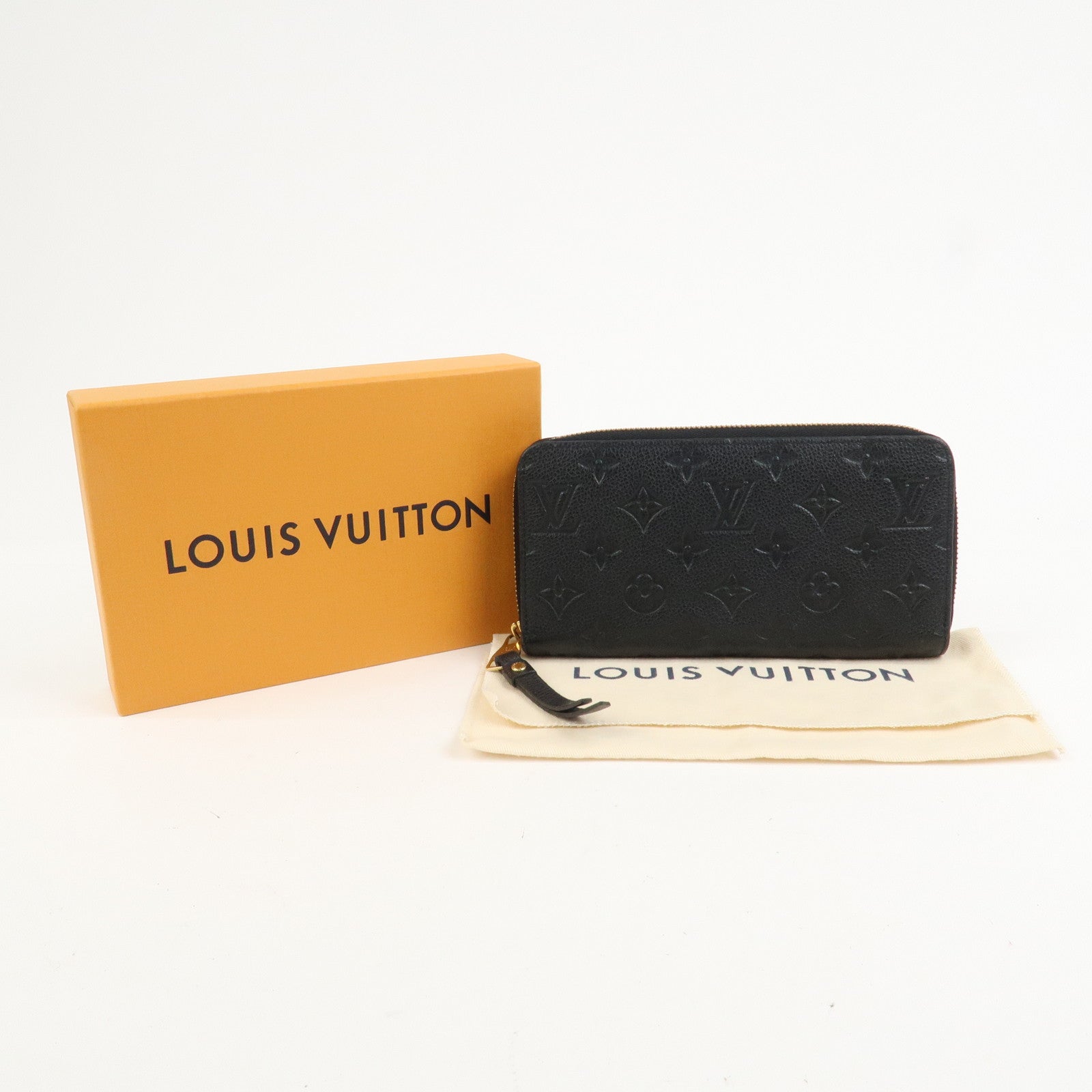Louis Vuitton Monogram Empreinte Leather Round Zippy Wallet M61864