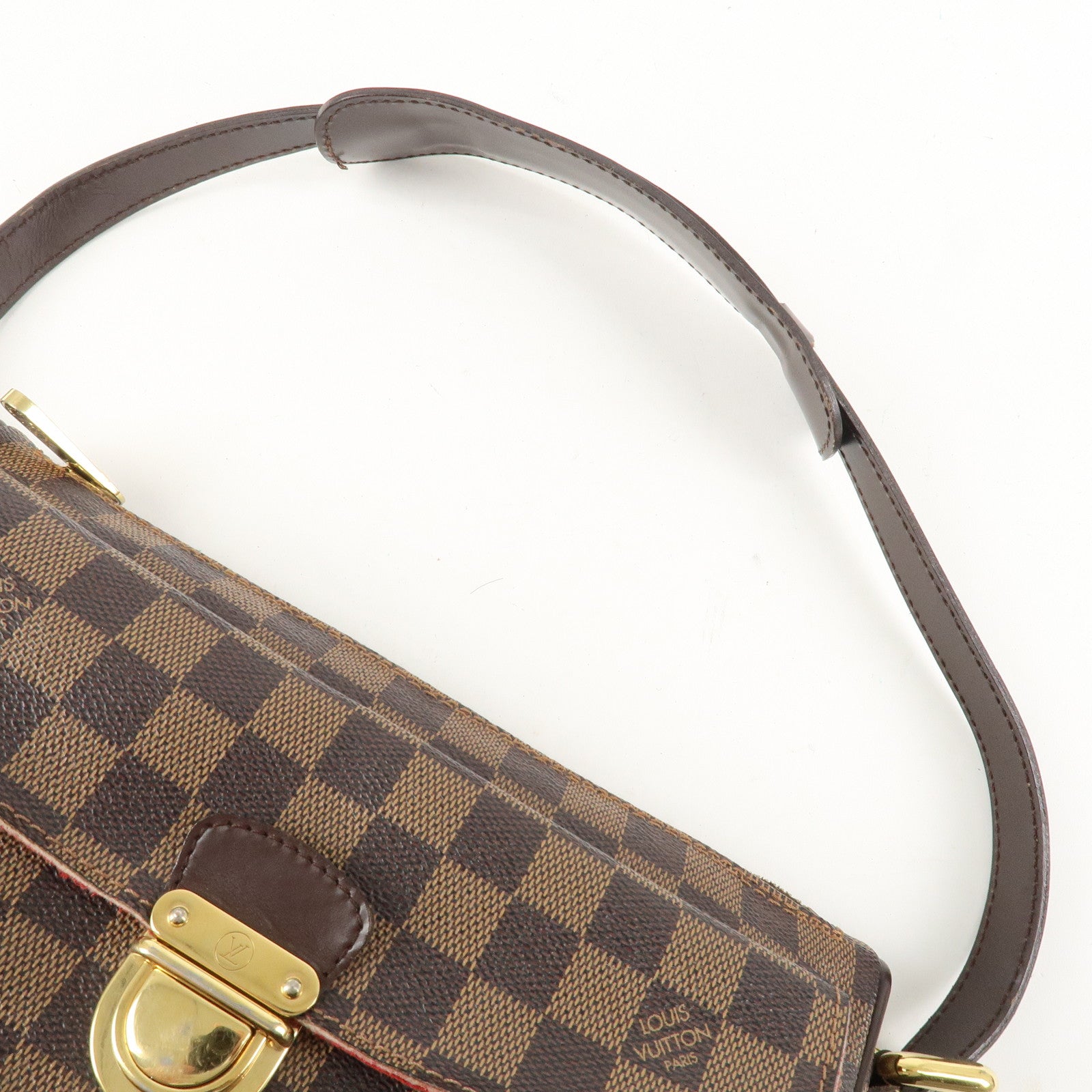 Louis Vuitton Damier Leather Canvas Ravello GM Shoulder Bag N60006 Used
