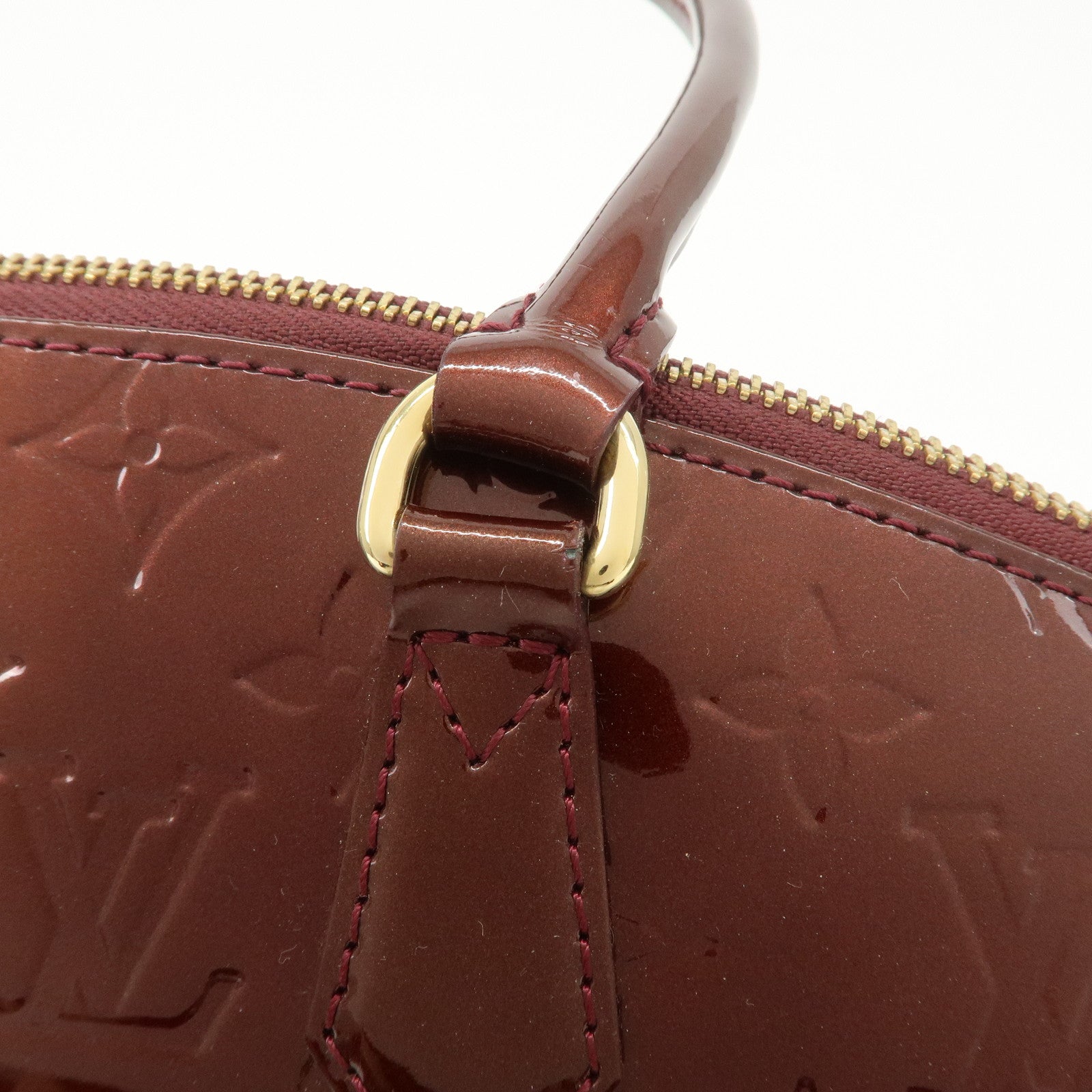 Louis Vuitton Monogram Vernis Sherwood PM Rouge Forvist M91492 Used