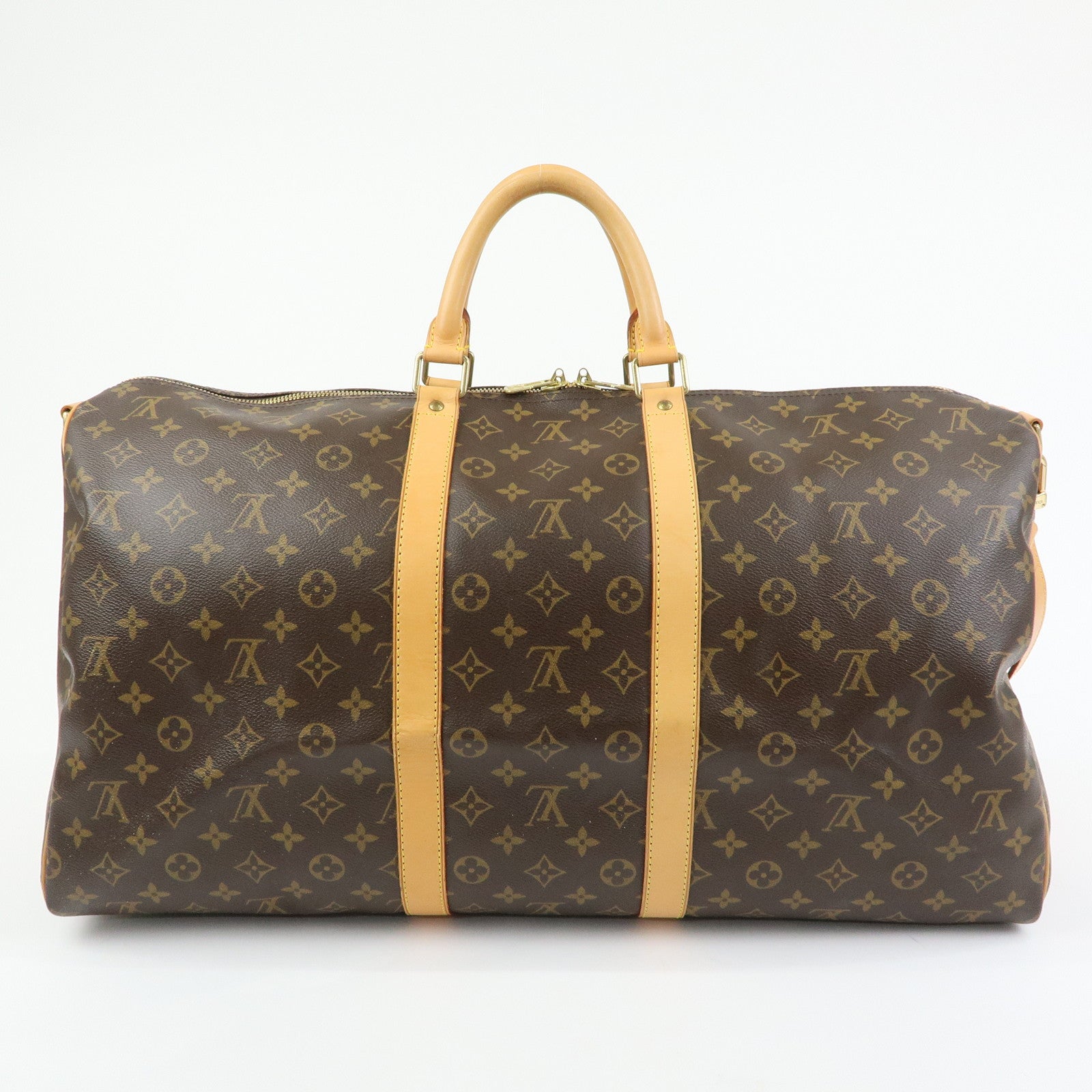 Louis Vuitton Monogram Keep All Bandouliere 55 Boston Bag M41414