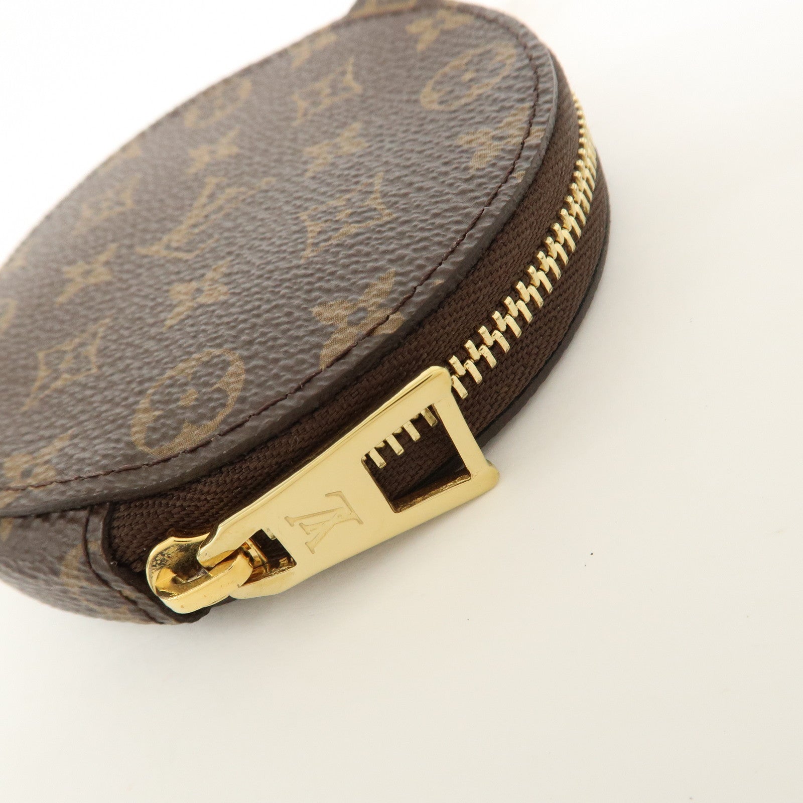 Louis Vuitton Monogram Canvas Coin Case Coin Wallet Brown