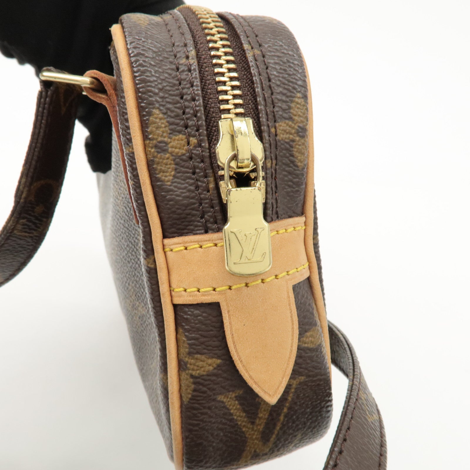 Louis Vuitton Monogram Pochette Marly Bandouliere Bag Brown M51828 Used