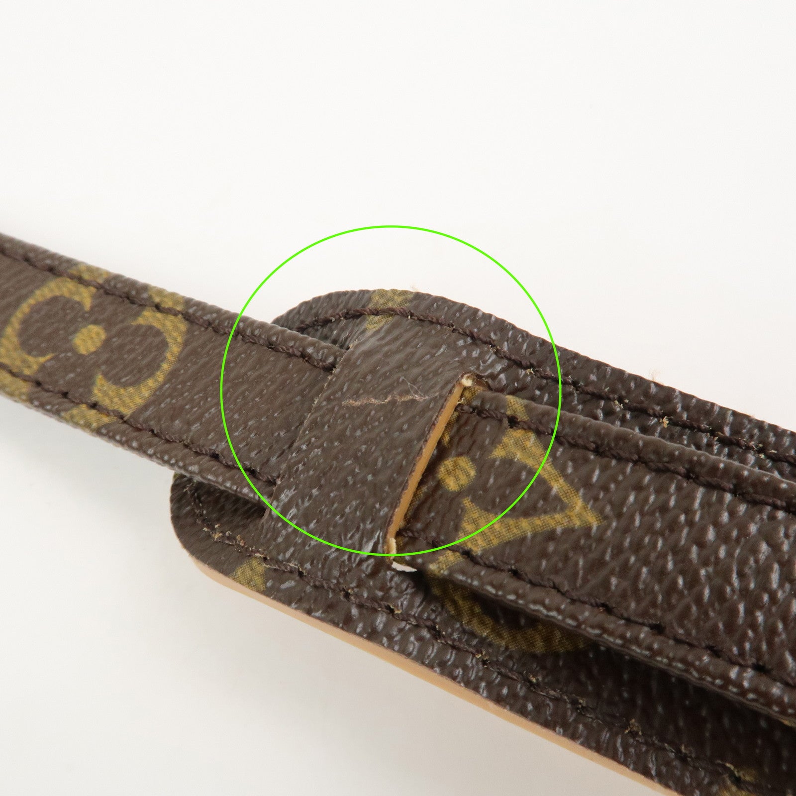 Louis Vuitton Monogram Leather Shoulder Strap 100cm 1.6cm Brown