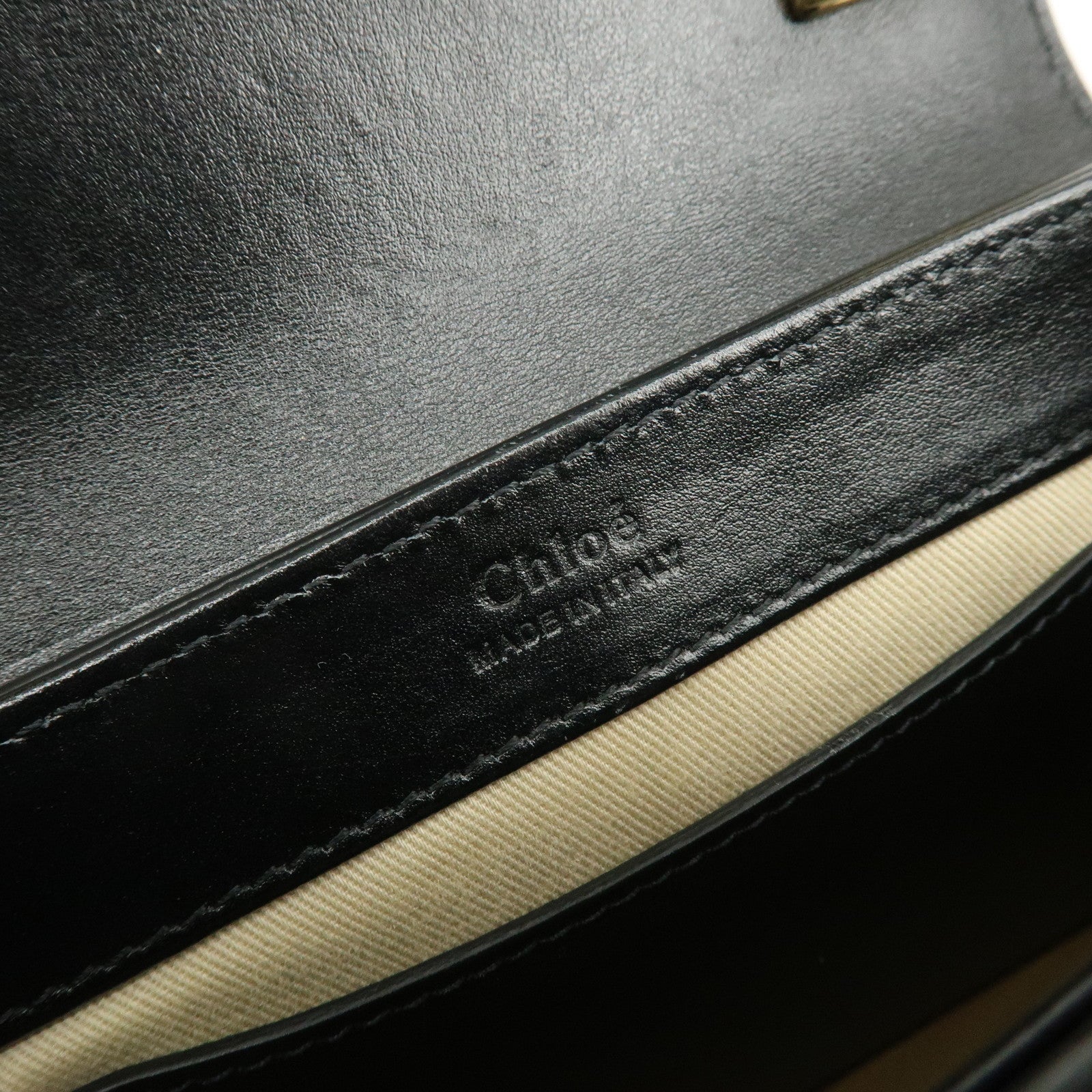 Chloe See By Chloe Leather 2Way Bag Shoulder Bag Hand Bag Black