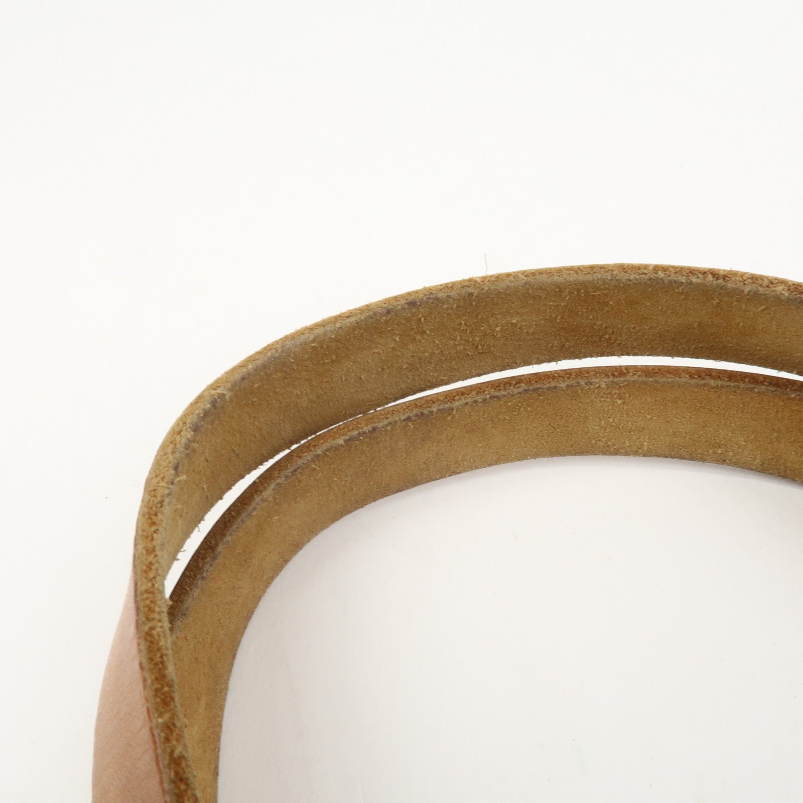 HERMES Etriviere Elan Toile H Leather Tote Bag Natural Brown