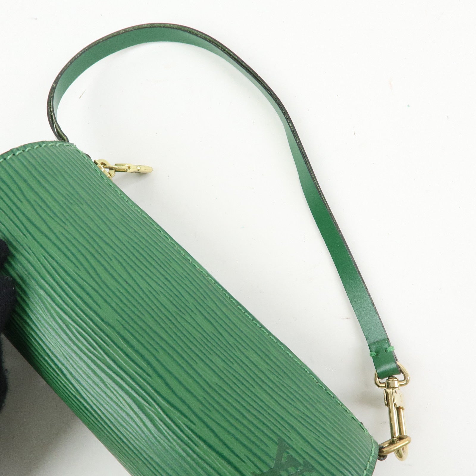 Louis Vuitton Epi Set of 3 Leather Soufflot Pouch Borneo Green Noir