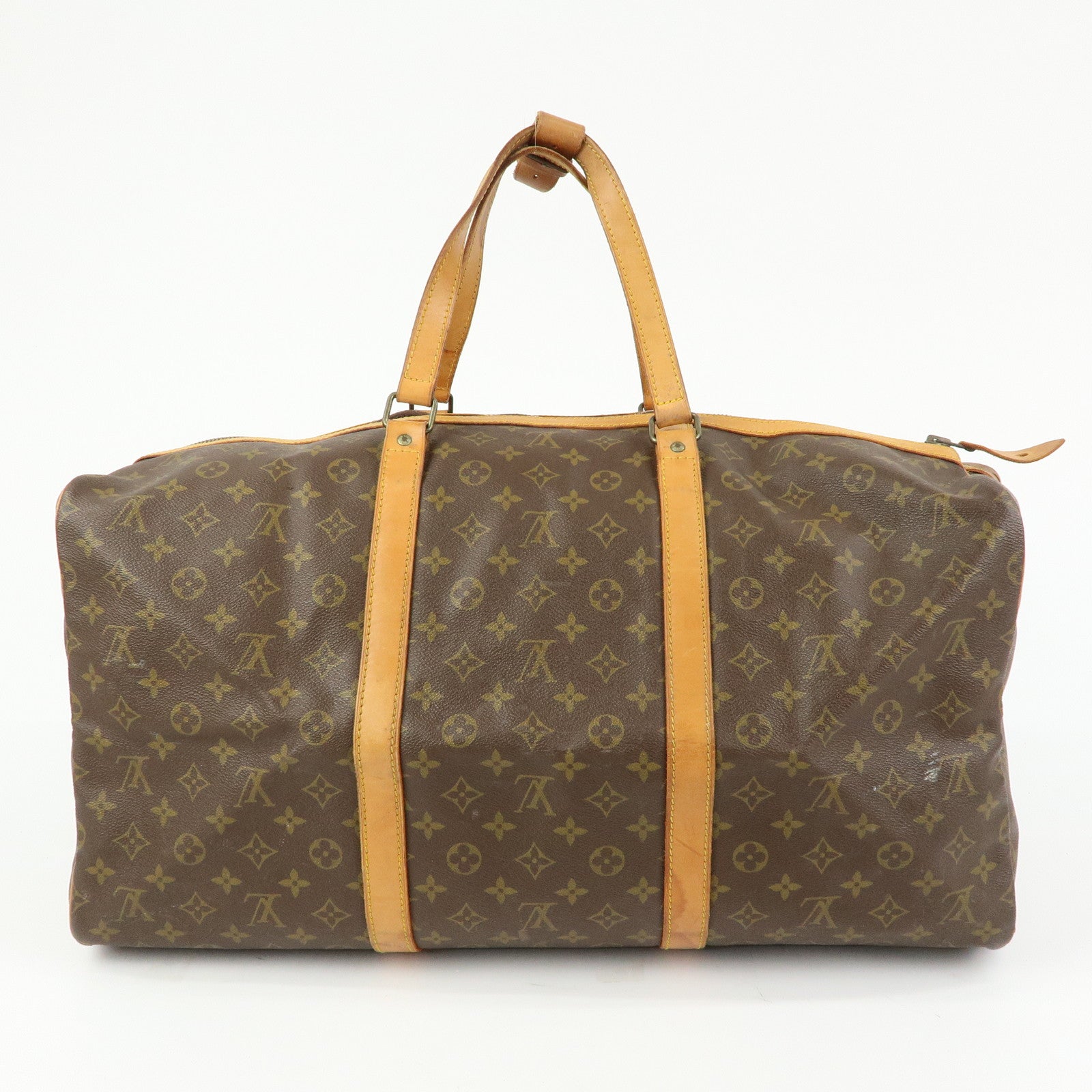 Louis Vuitton Monogram Sac Souple 55 Boston Bag Brown M41622