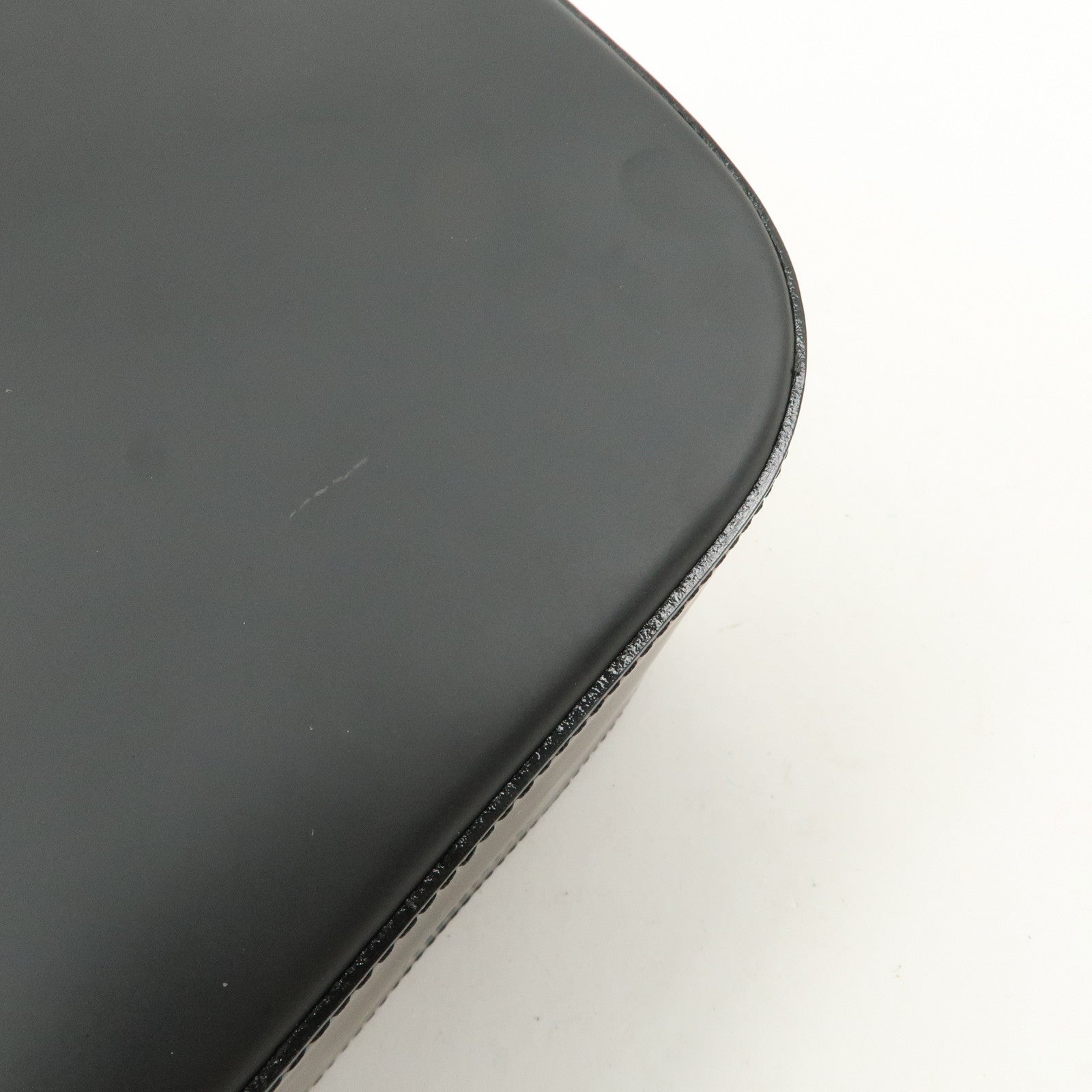 BURBERRY Logo Leather Shoulder Bag Hand Bag Nova Plaid Black Used