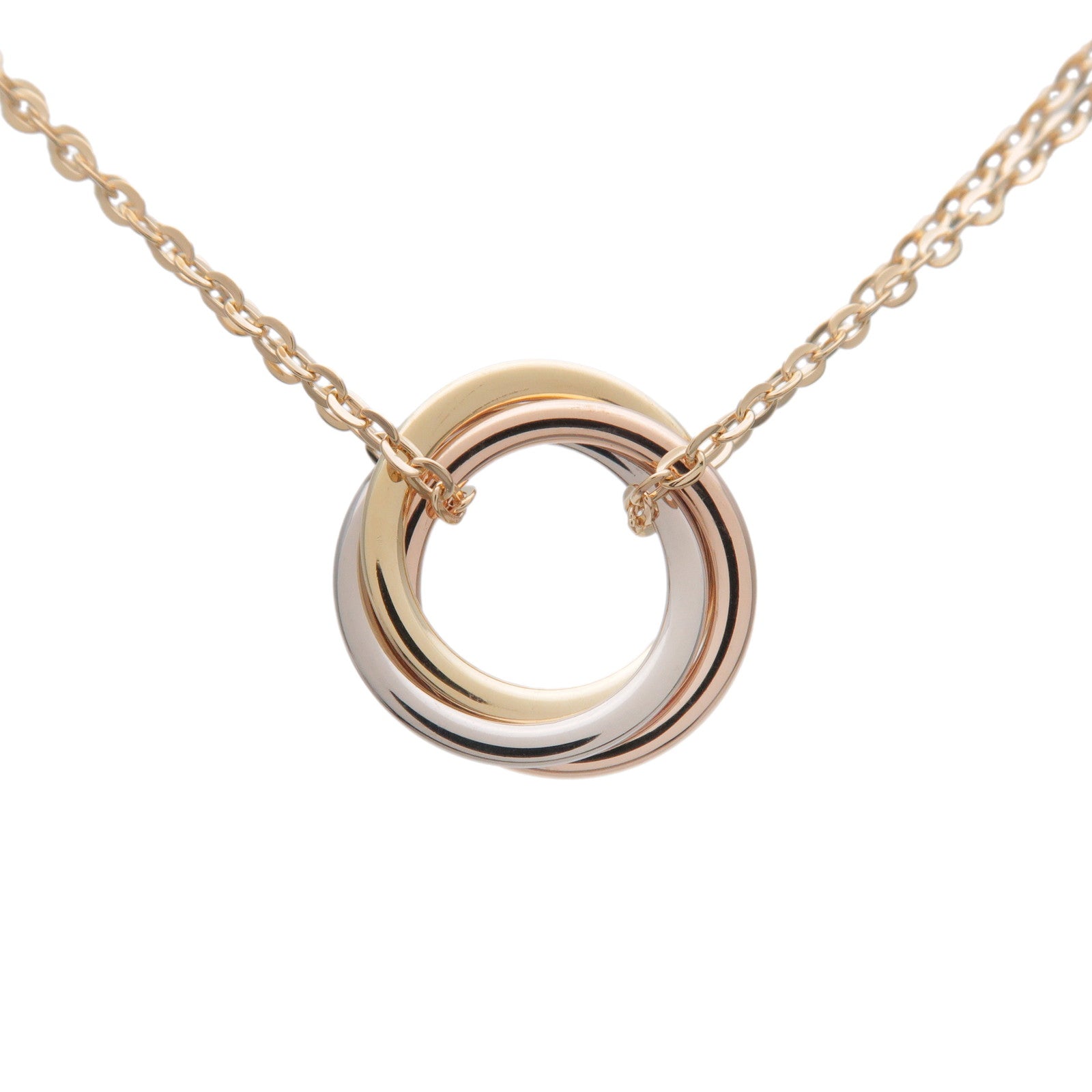 Cartier Sweet Trinity K18 750YG/WG/PG Necklace
