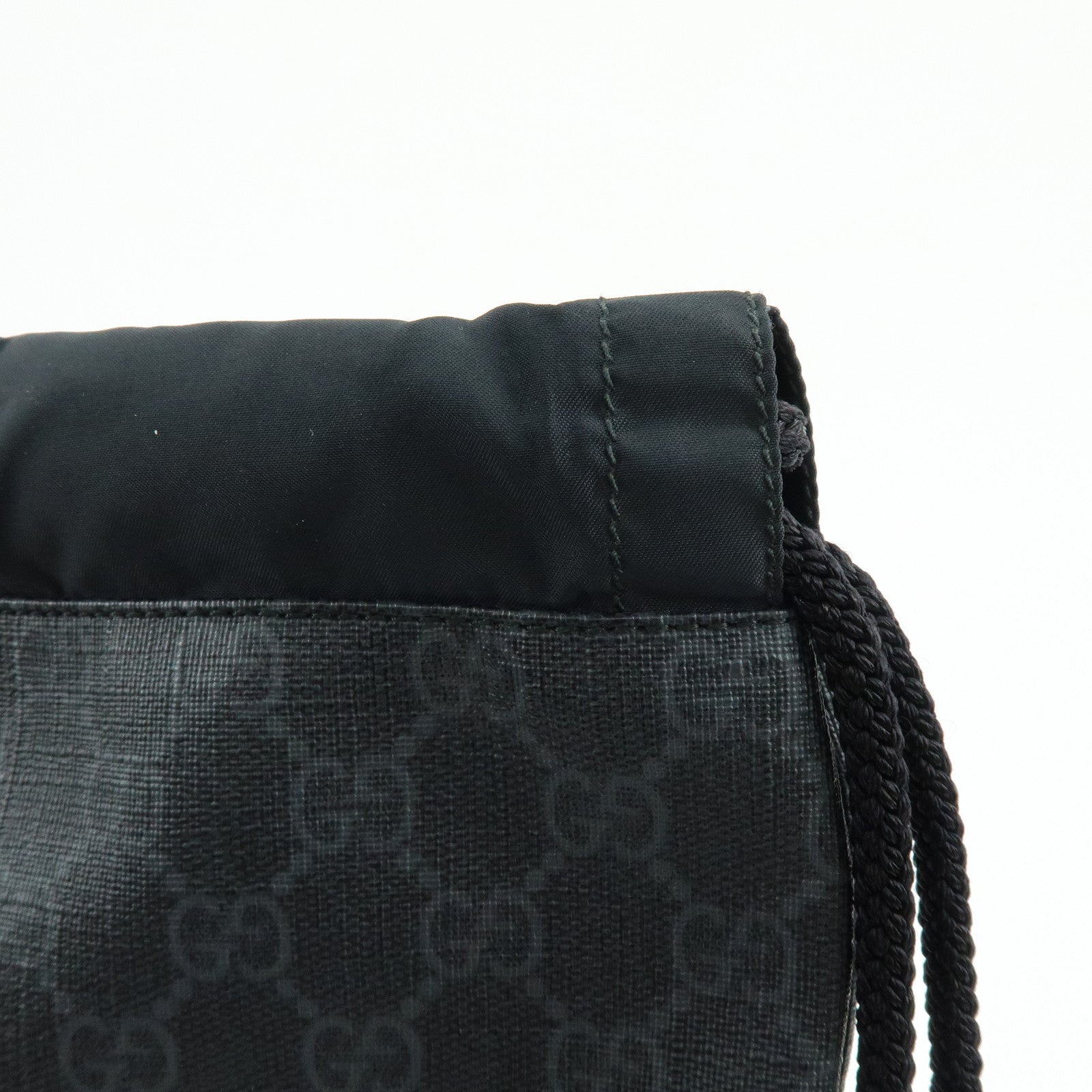 GUCCI Sherry GG Supreme Leather Backpack Rucksack Black 473872