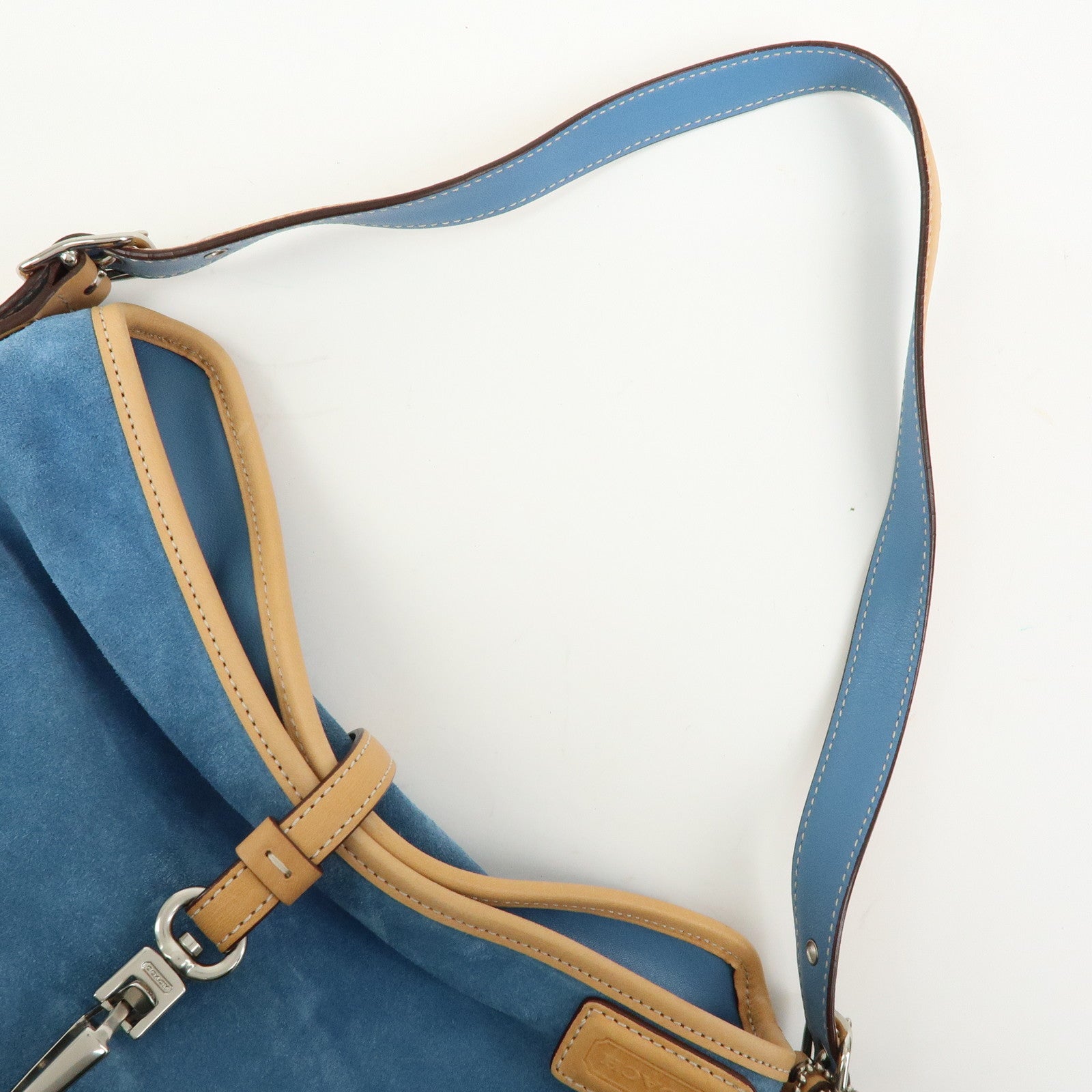 COACH Set of 3 Signature Canvas Leather Suede Shoulder Bag Hand Bag