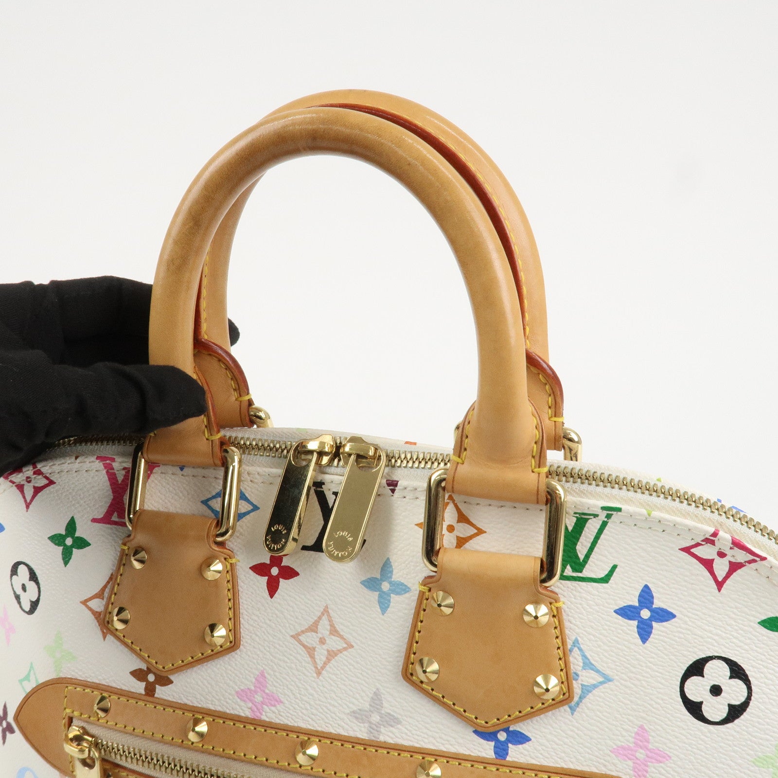 Louis Vuitton Monogram Alma PM Hand Bag Blanc Multicolor M92647 Used