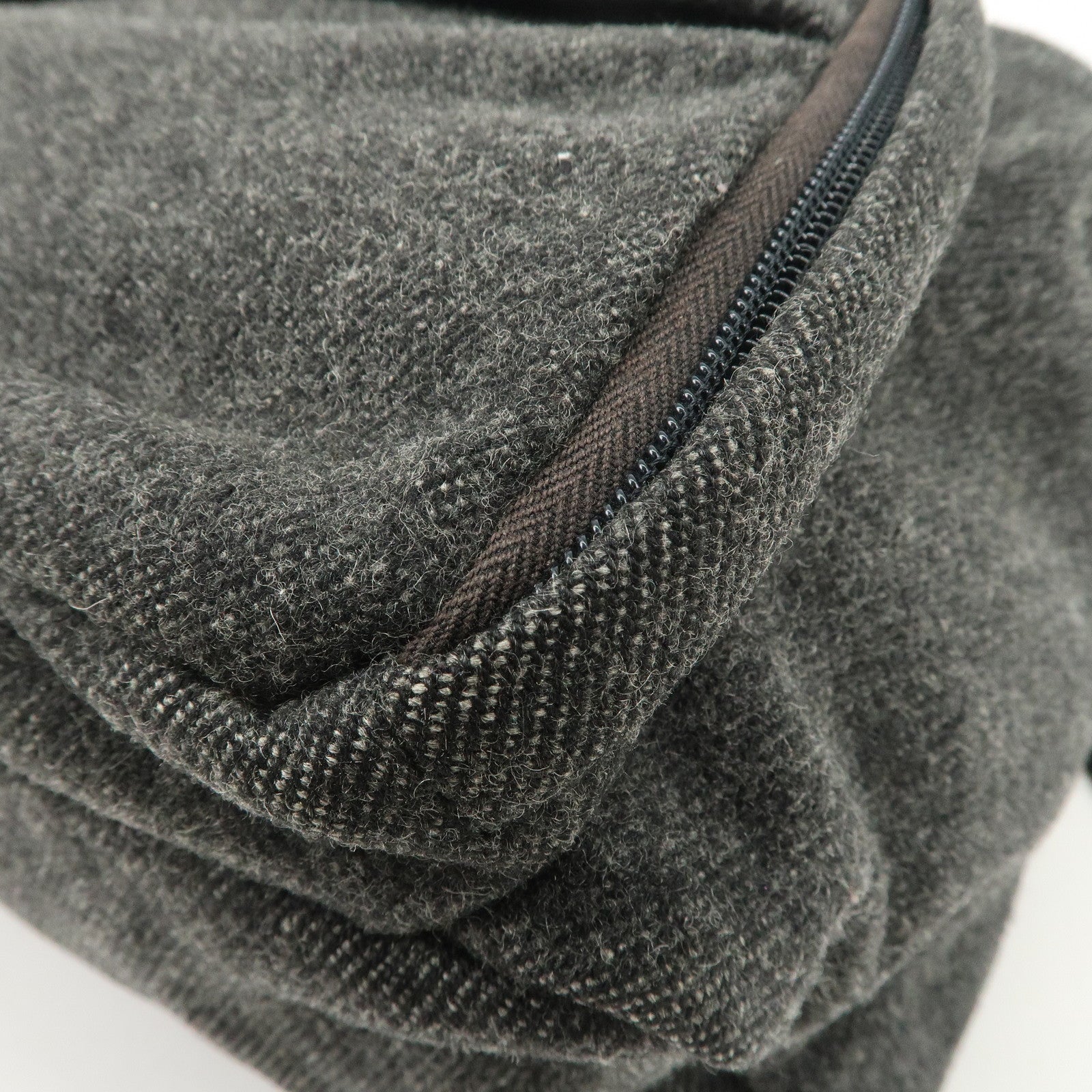 PRADA Triangle Logo Wool Mini Backpack Racksuck Gray V203