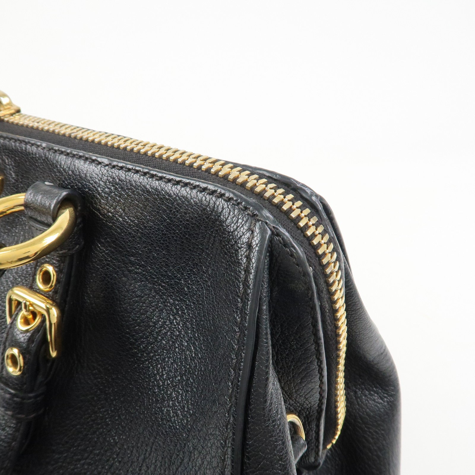 MIU MIU MADRAS 2Way Bag Hand Bag Shoulder Bag RL0058