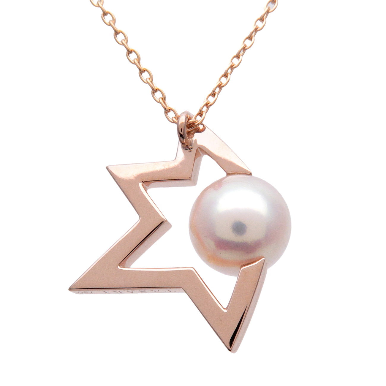 TASAKI Comet Plus Pearl 750PG Necklace Rose Gold