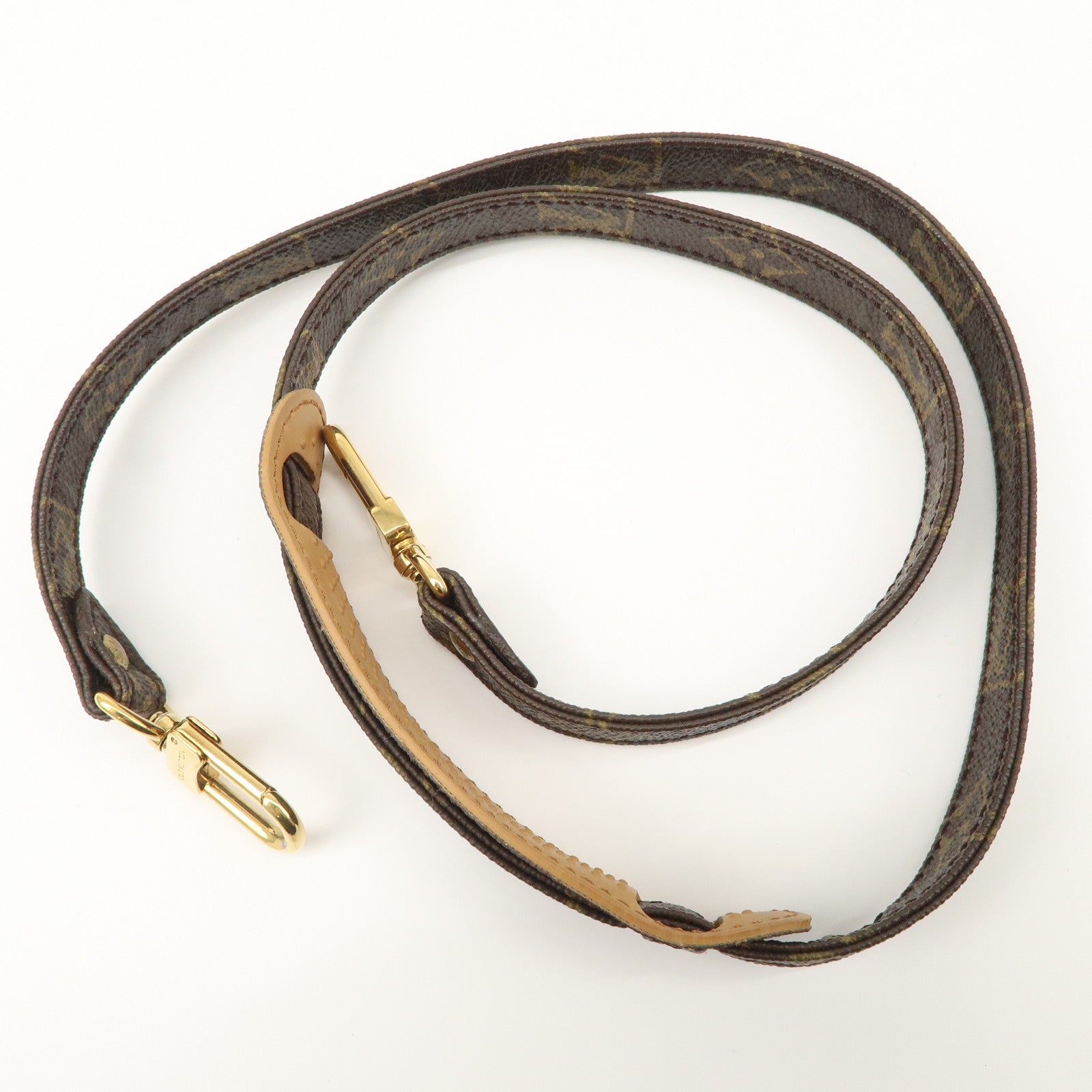 Louis Vuitton Monogram Leather Shoulder Strap 100cm J75011 Used