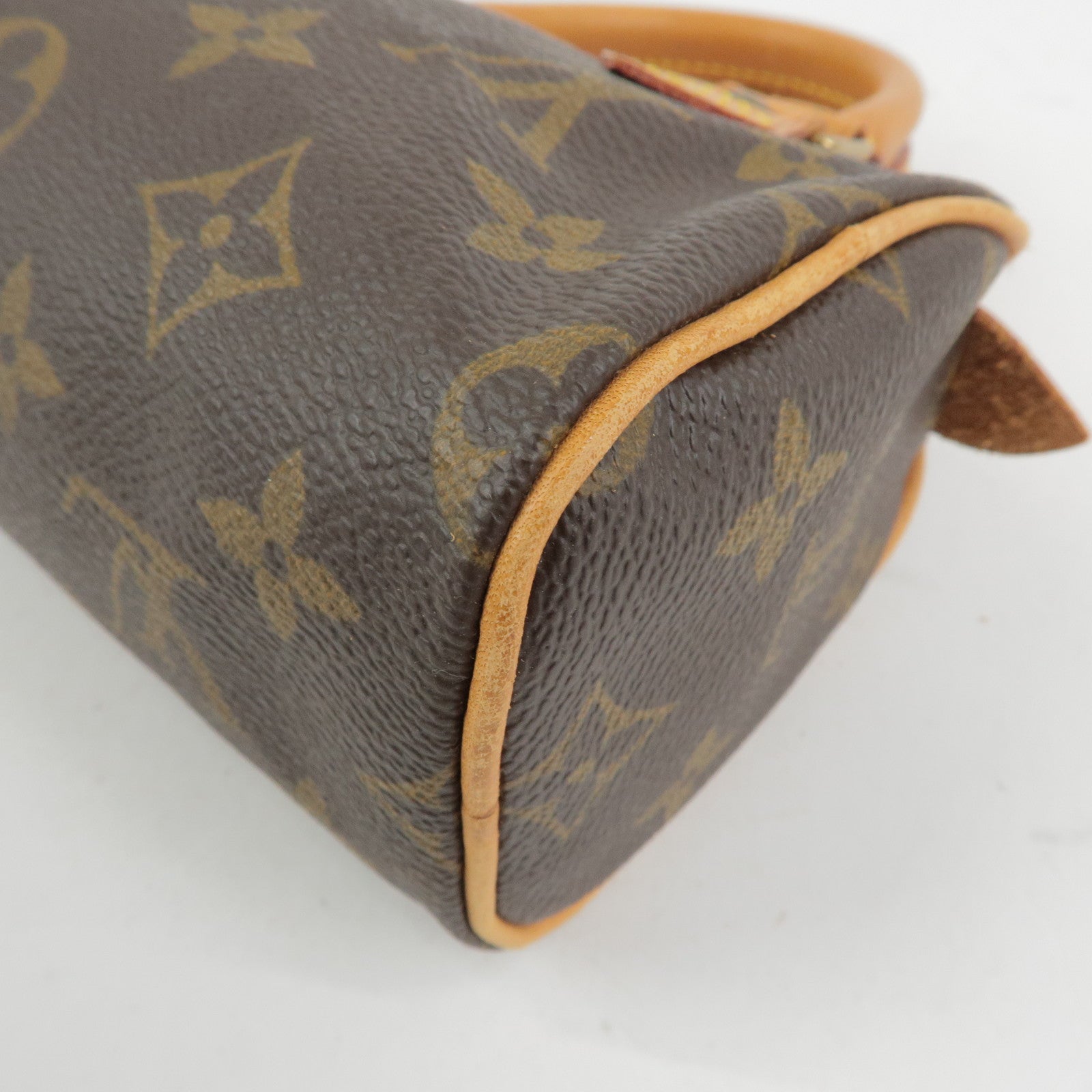 Louis Vuitton Monogram Mini Speedy Hand Bag Brown M41534