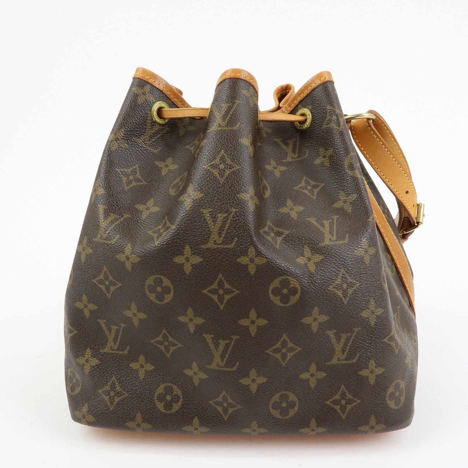 Louis Vuitton Monogram Petit Noe Shoulder Bag Brown M42226