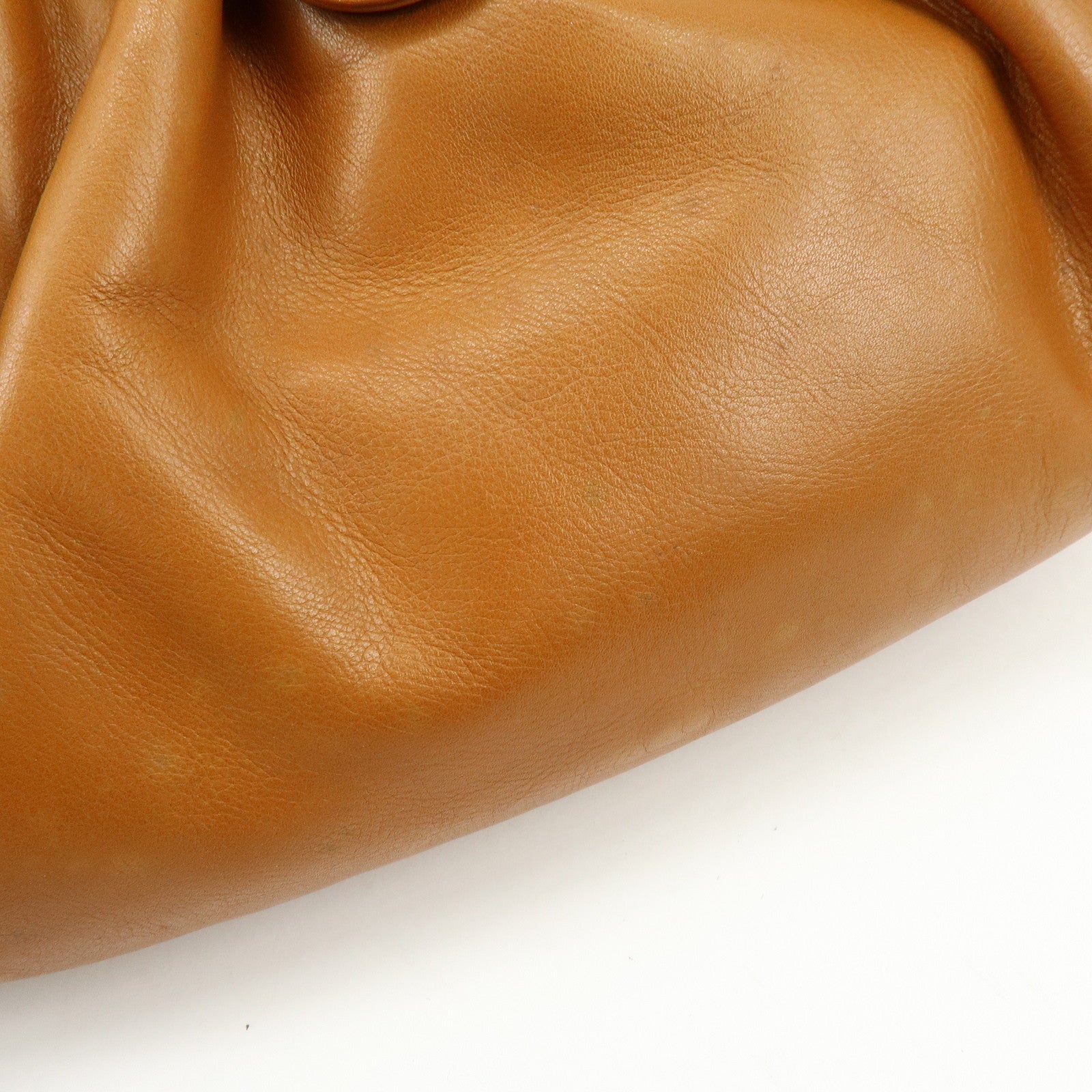 CELINE Leather 2Way Shoulder Bag Clutch Bag Brown