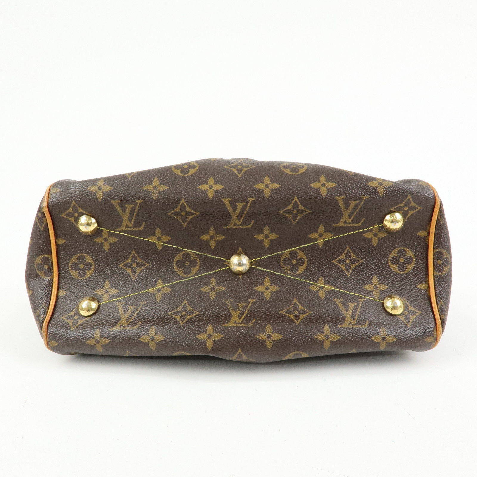 Louis Vuitton Monogram Tivoli PM Hand Bag Shoulder Bag Brown M40143